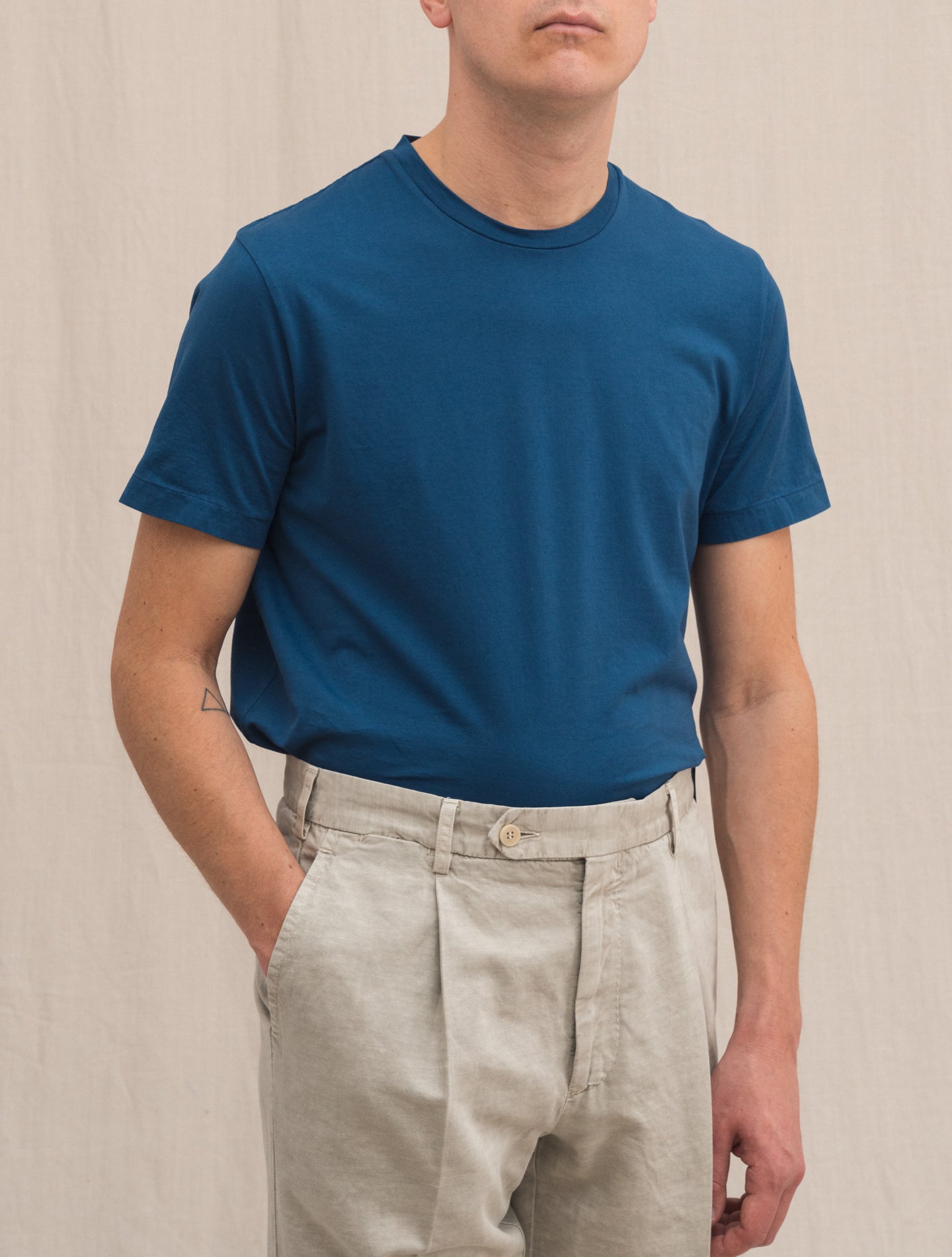 Cotton T-shirt Blue Finamore T-shirts S