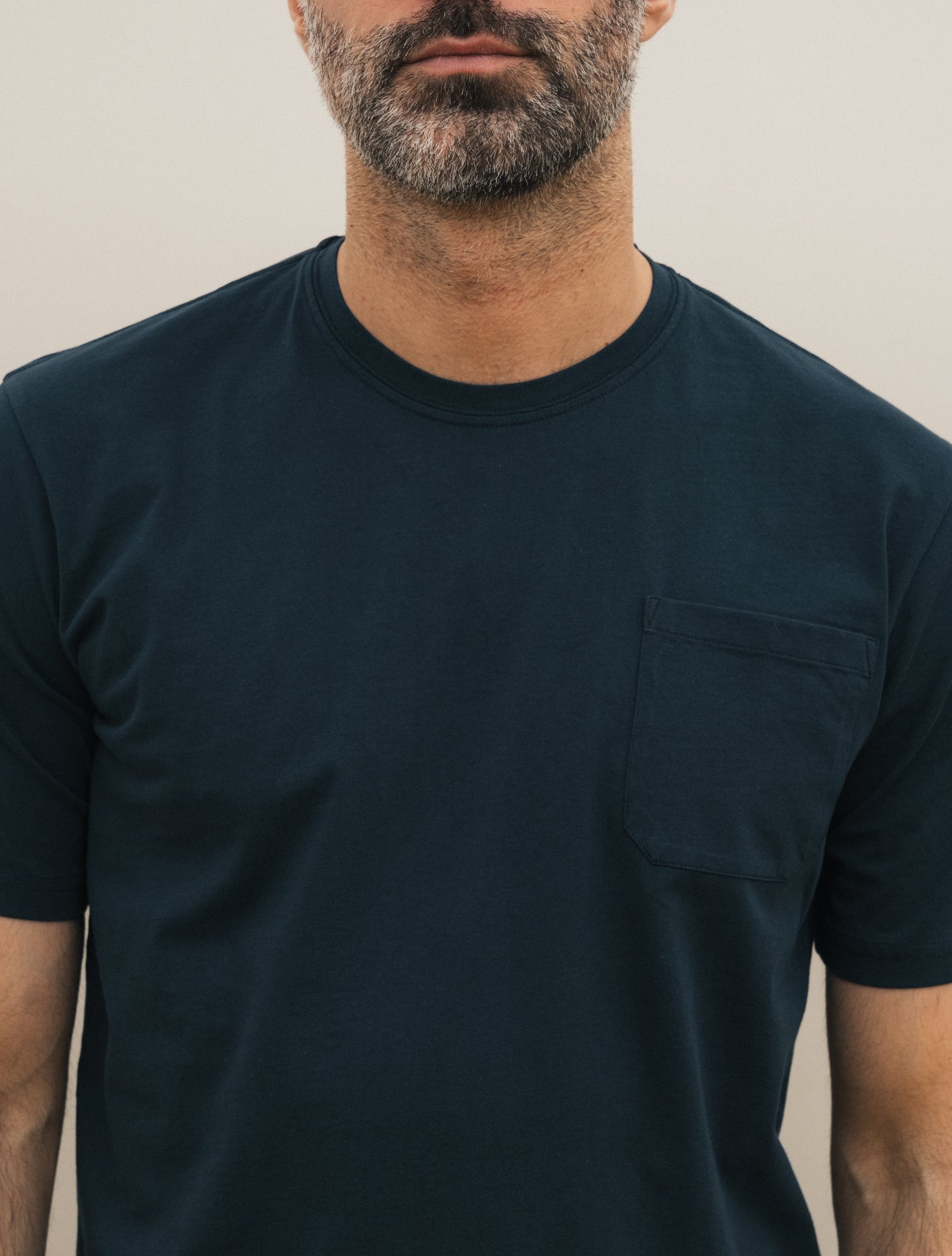 Cotton T-shirt w. Pocket Navy Aspesi T-shirts S