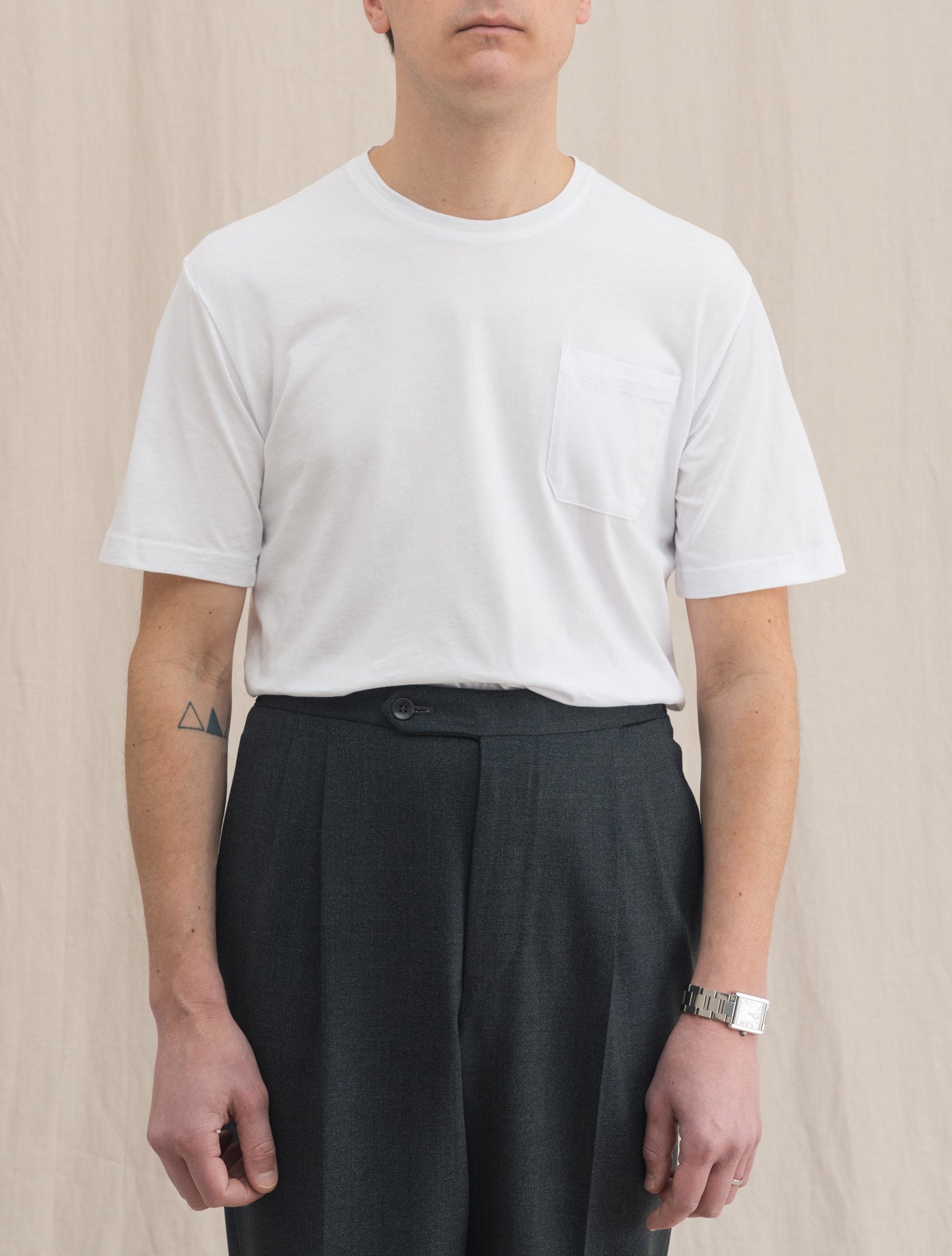 Cotton T shirt White | Gabucci