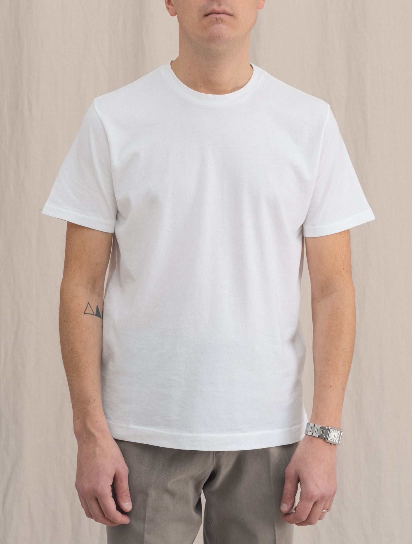 Cotton T-shirt White Finamore T-shirts S