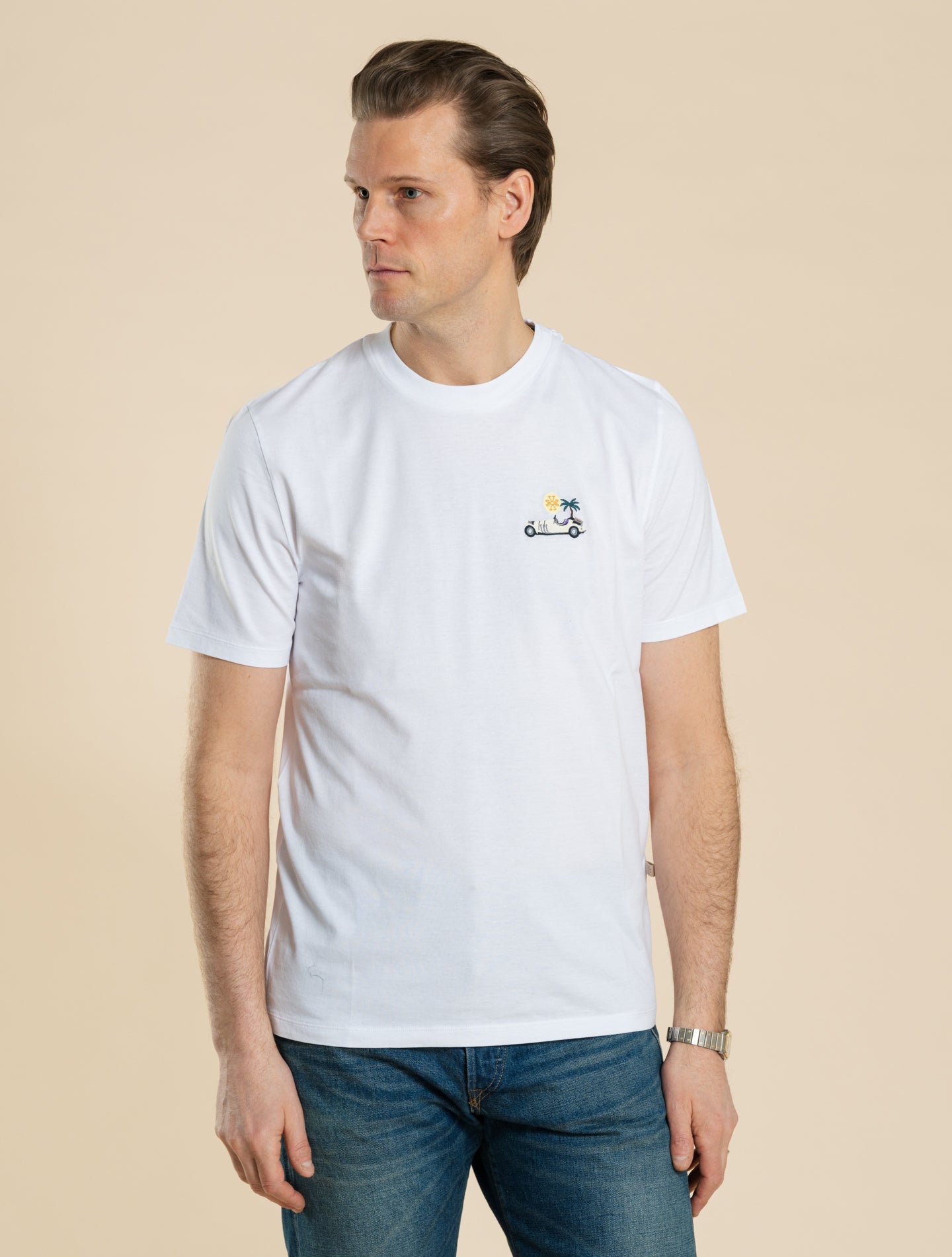 Cotton T-shirt White Jacob Cohën T-shirts S