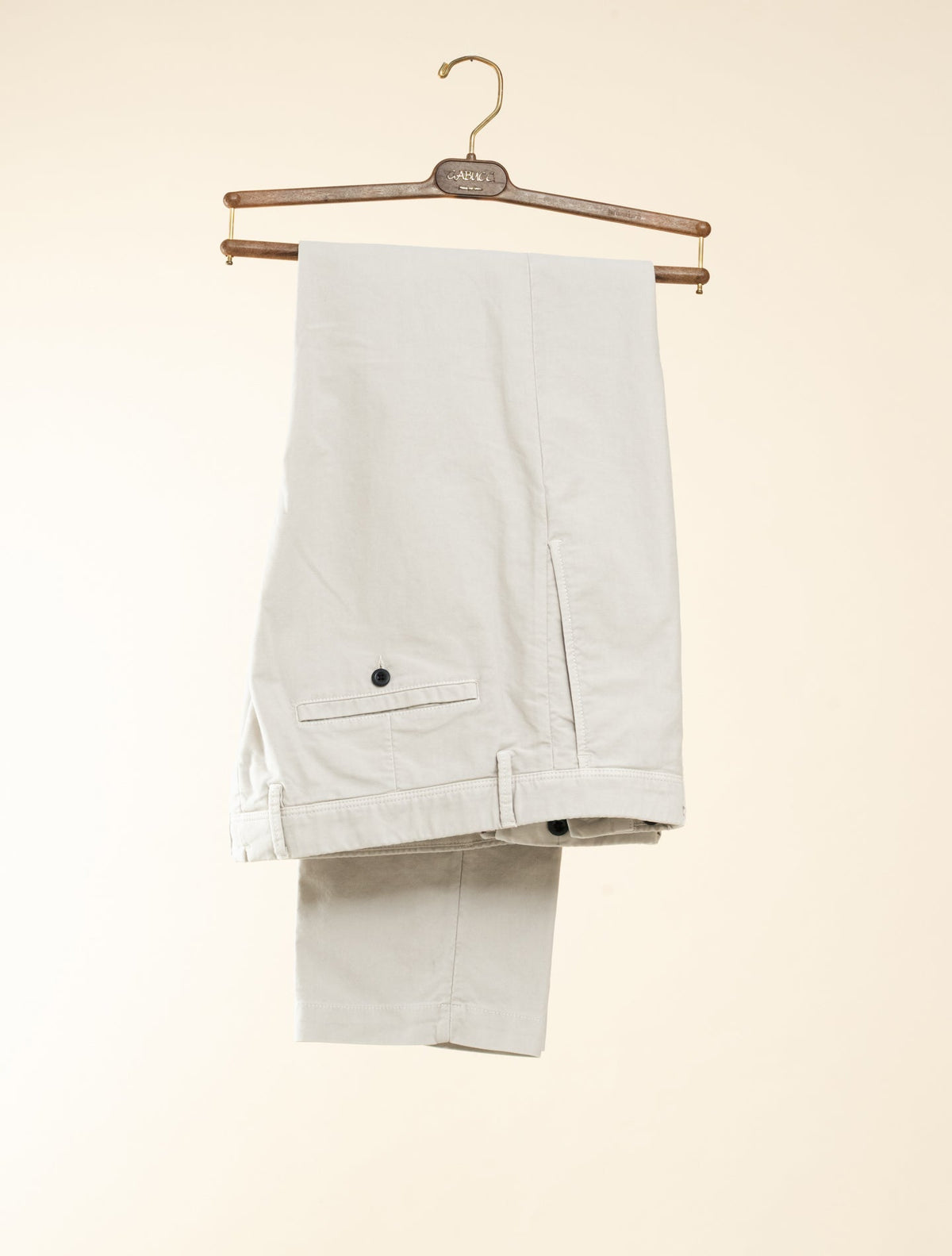 Cotton Tricochino Regular Fit Slacks Putty Incotex Trousers 30