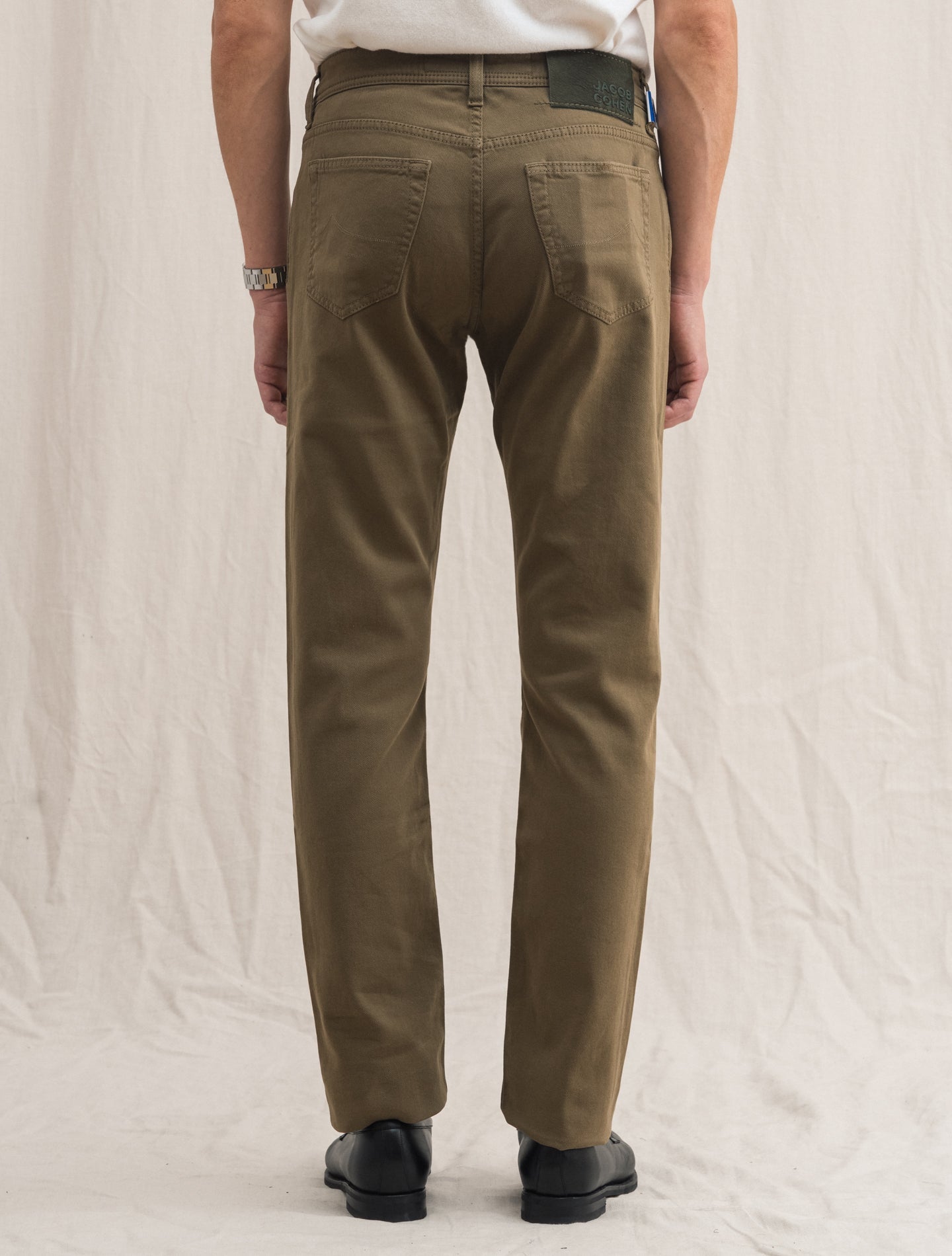 Cotton Twill Bard 688 Five Pocket Mustard | Gabucci