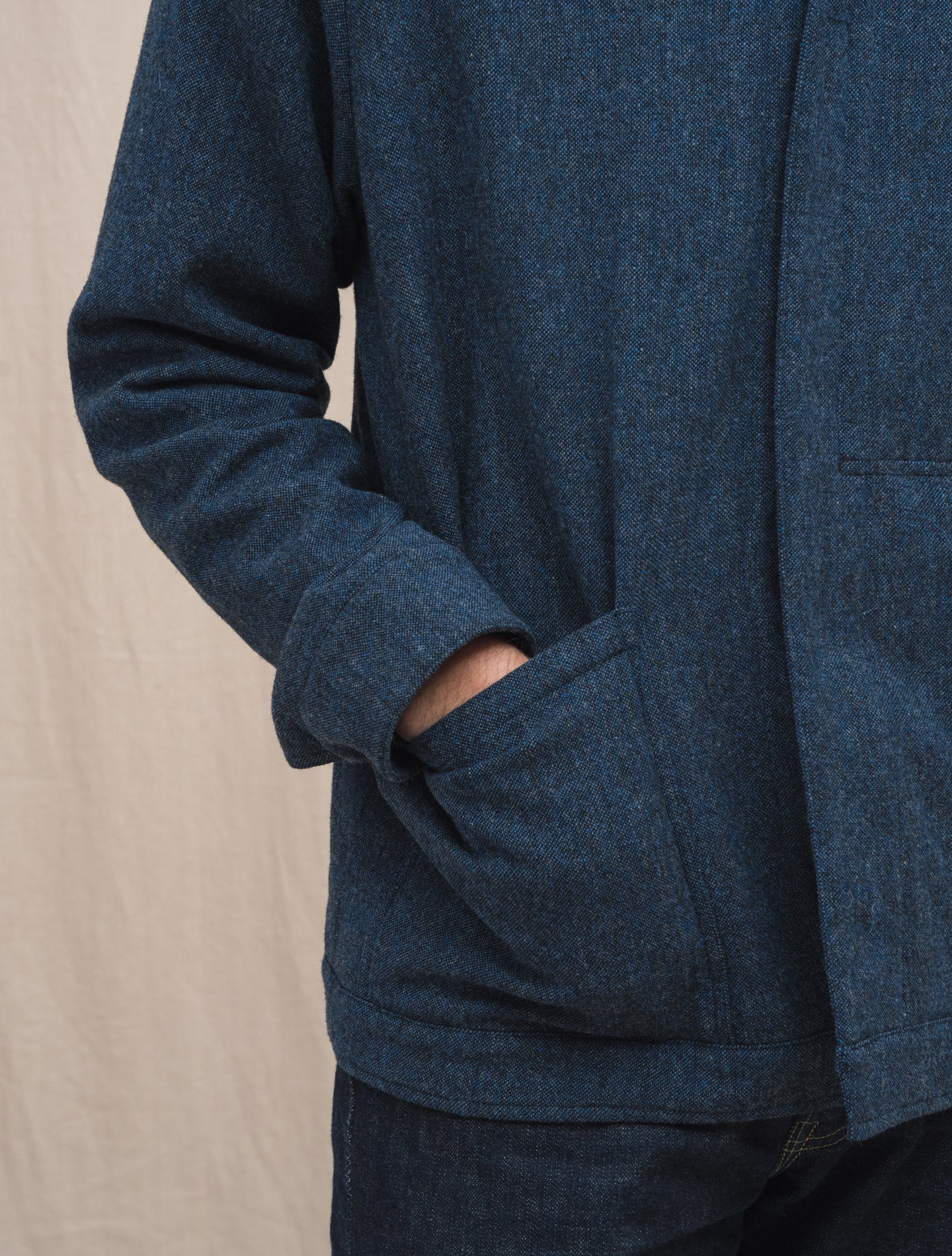 Court Wool Shirt Jacket Blue Aspesi Outerwear S