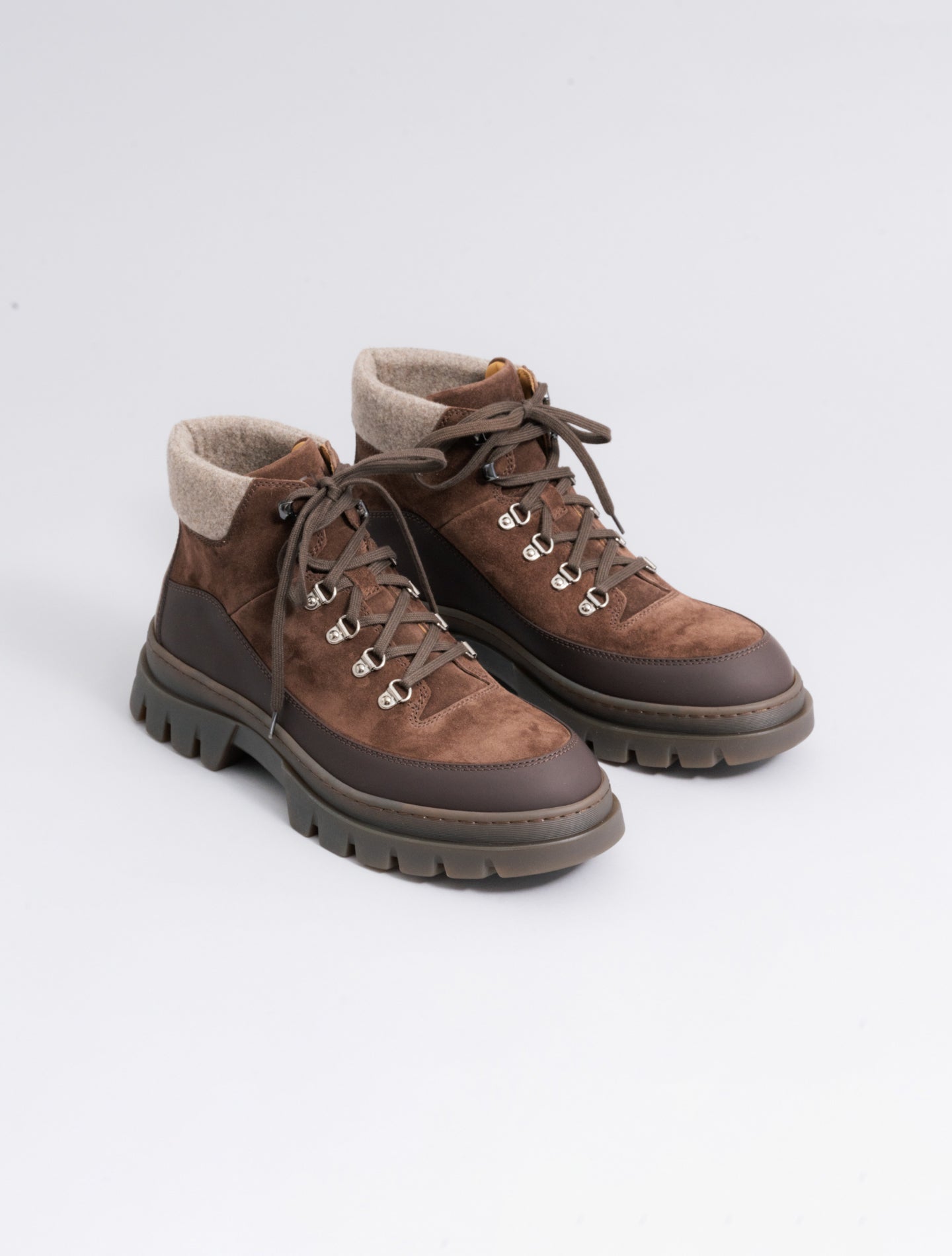 Cristallo Suede Boots Brown Fedeli Boots 42