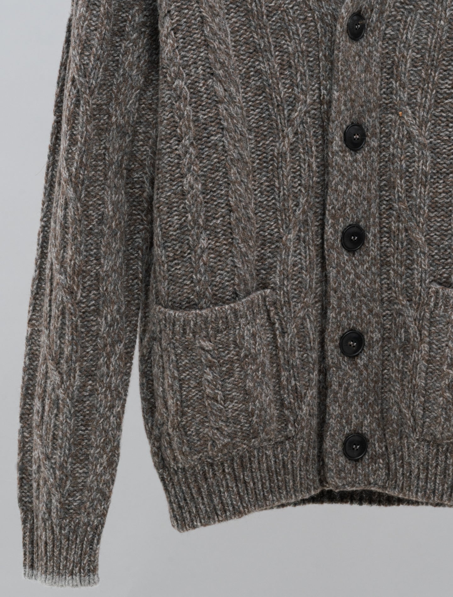 Cusco Baby Alpaca Cardigan Stone Fedeli Knitwear 48