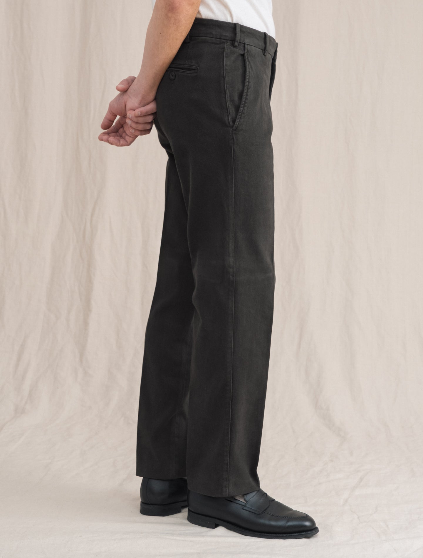 Dallast Cotton Twill Trousers Brown | Gabucci