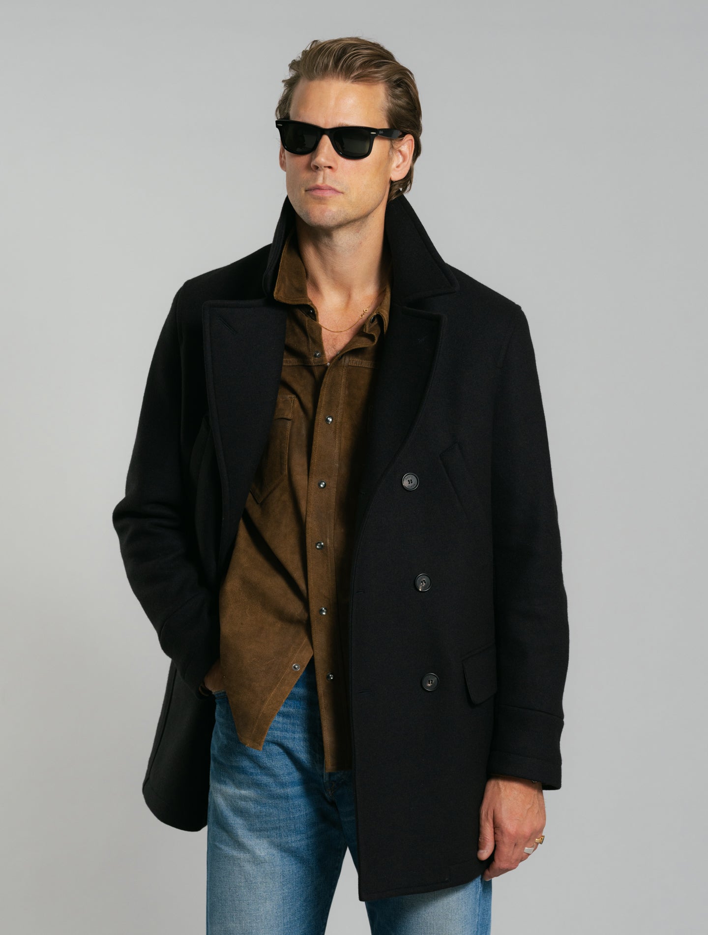 Dalton Wool Peacoat Navy Mackintosh Outerwear 36/S