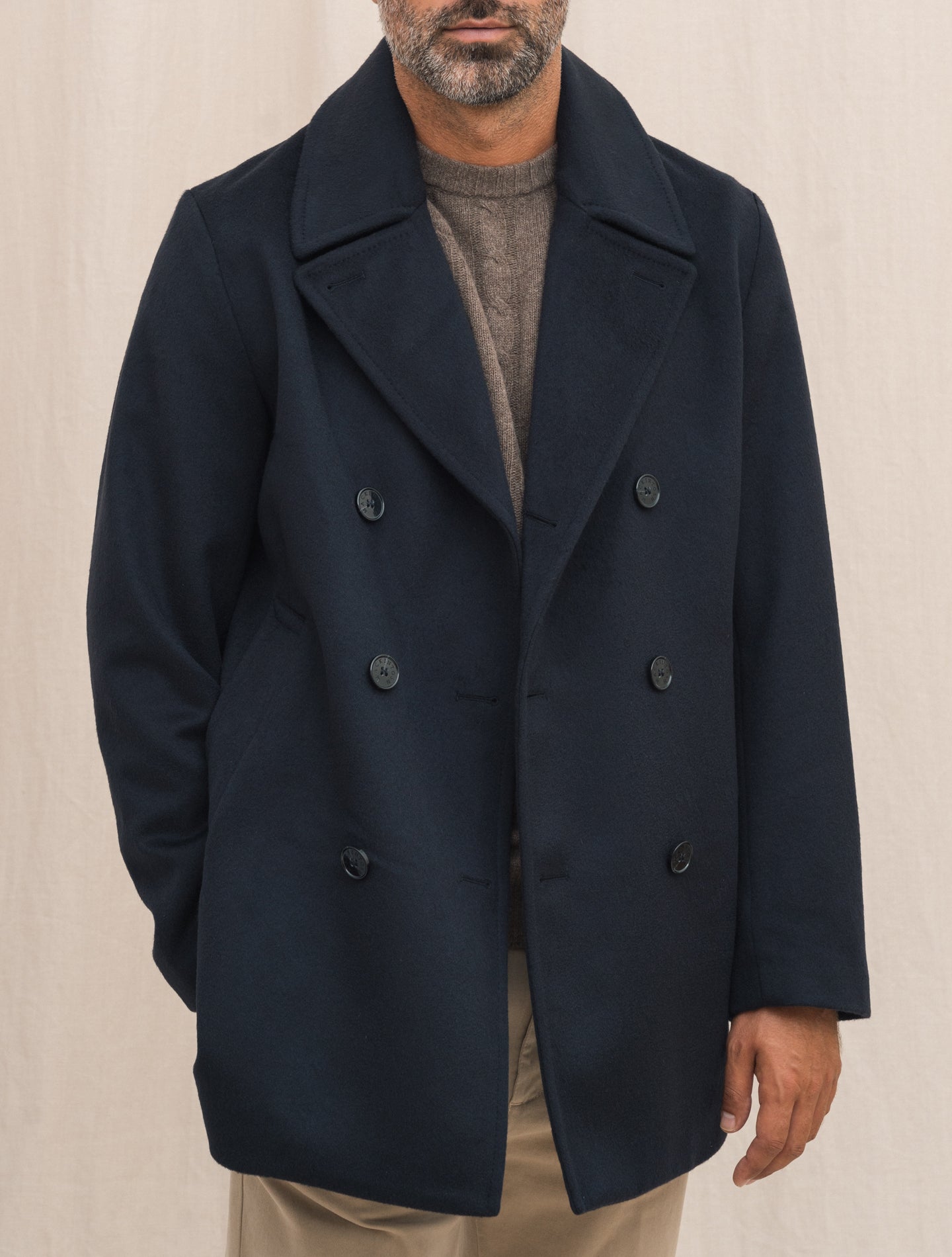 Dalton Wool Peacoat Navy Mackintosh Outerwear Gabucci