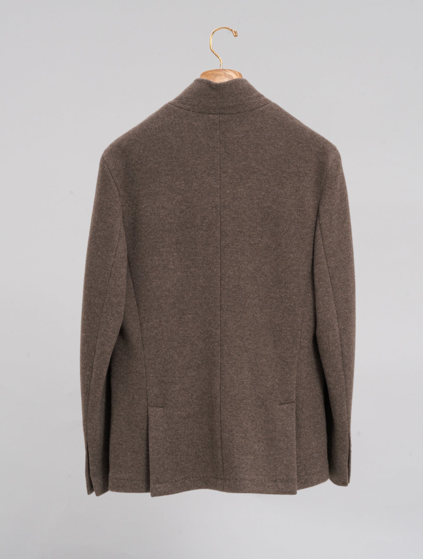 Damon Double Flanel Cashmere Jacket Brown Fedeli Jackets 48
