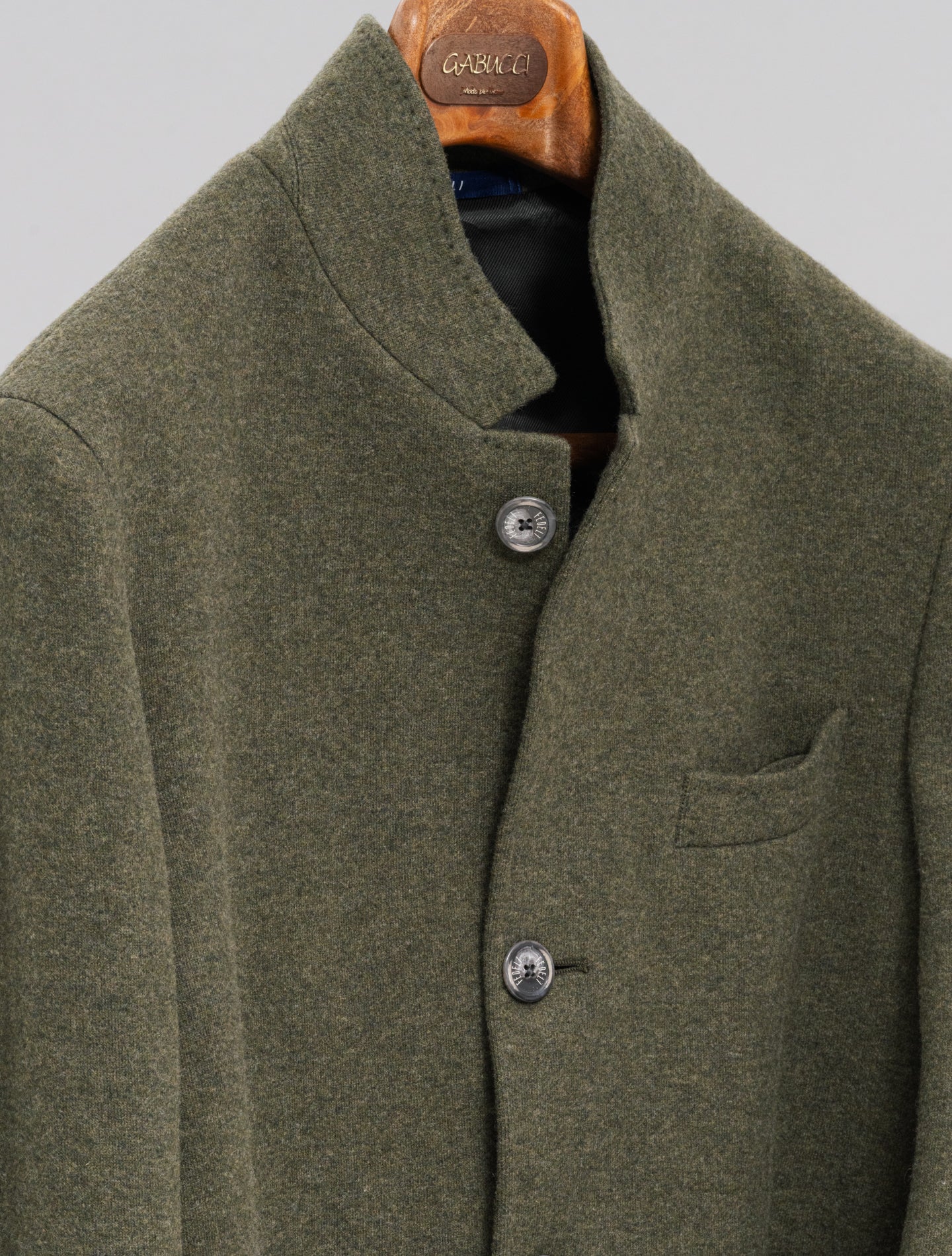 Damon Double Flanel Cashmere Jacket Military Fedeli Jackets 48