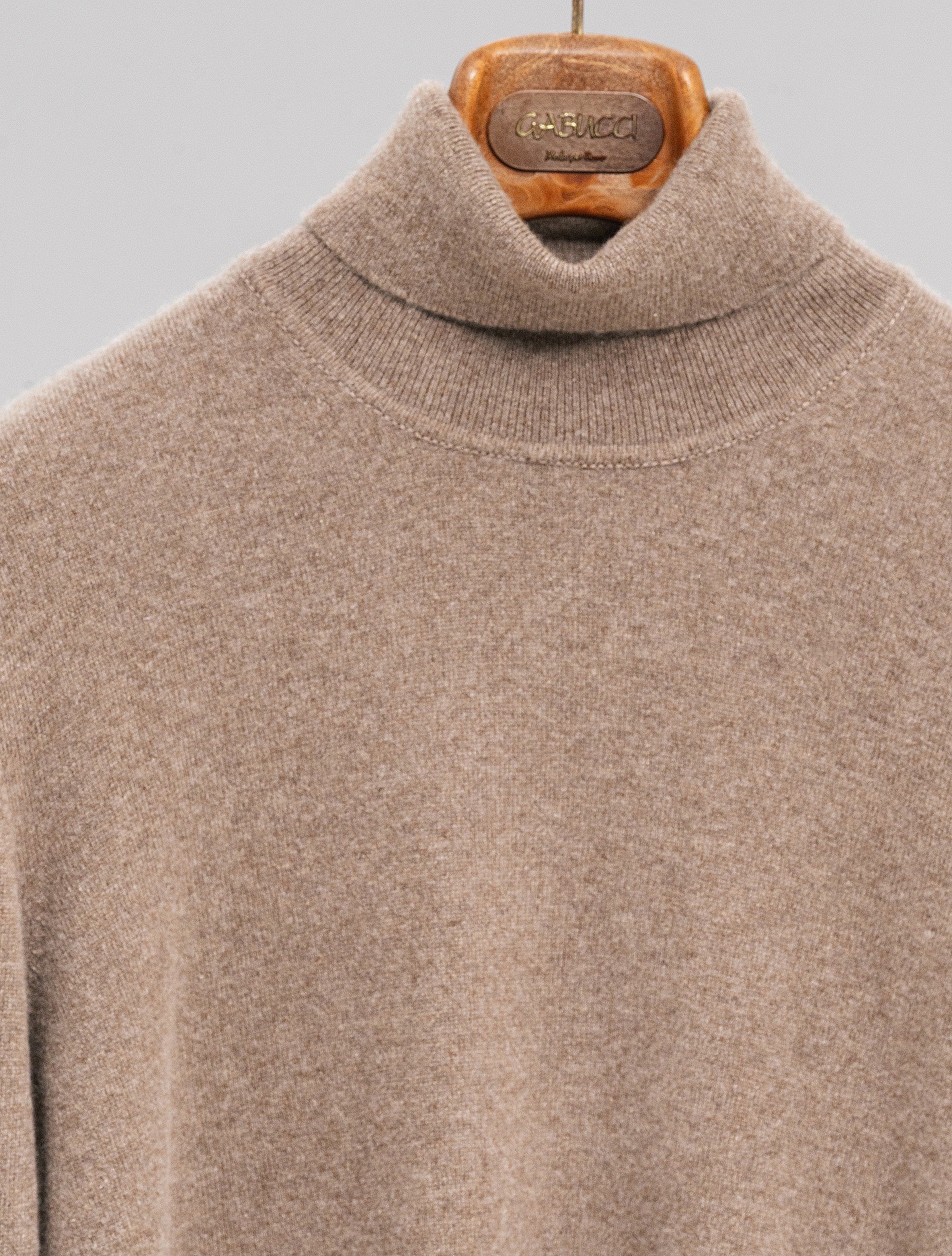 Derby Baby Cashmere Rollneck Taupe Fedeli Knitwear 48