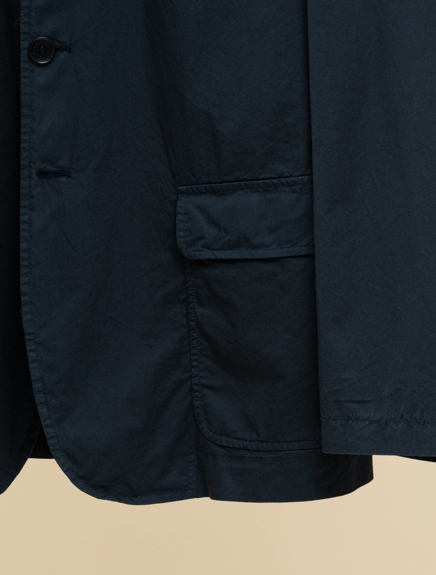 Dillon Garment - dyed Cotton Jacket Navy Aspesi Jackets 48