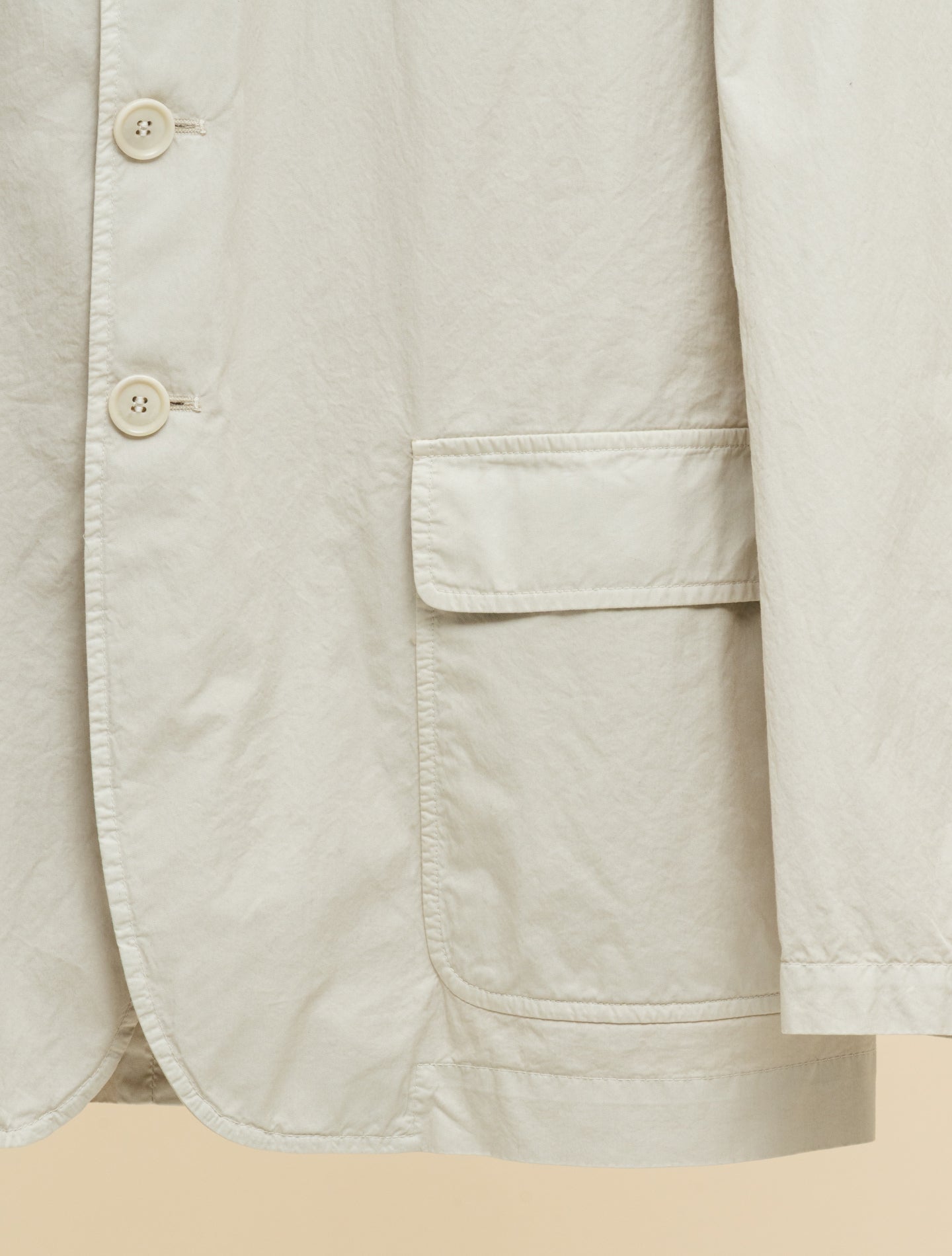 Dillon Garment - dyed Cotton Jacket Stone Aspesi Jackets 48