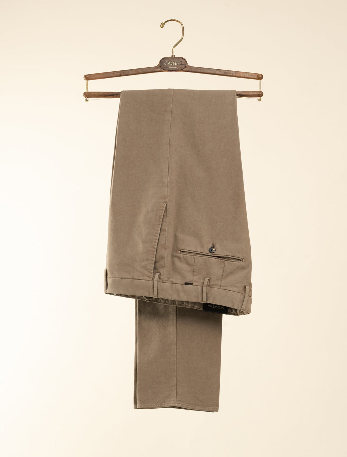 Doeskin Regular Fit Trousers Brown Incotex Trousers 46