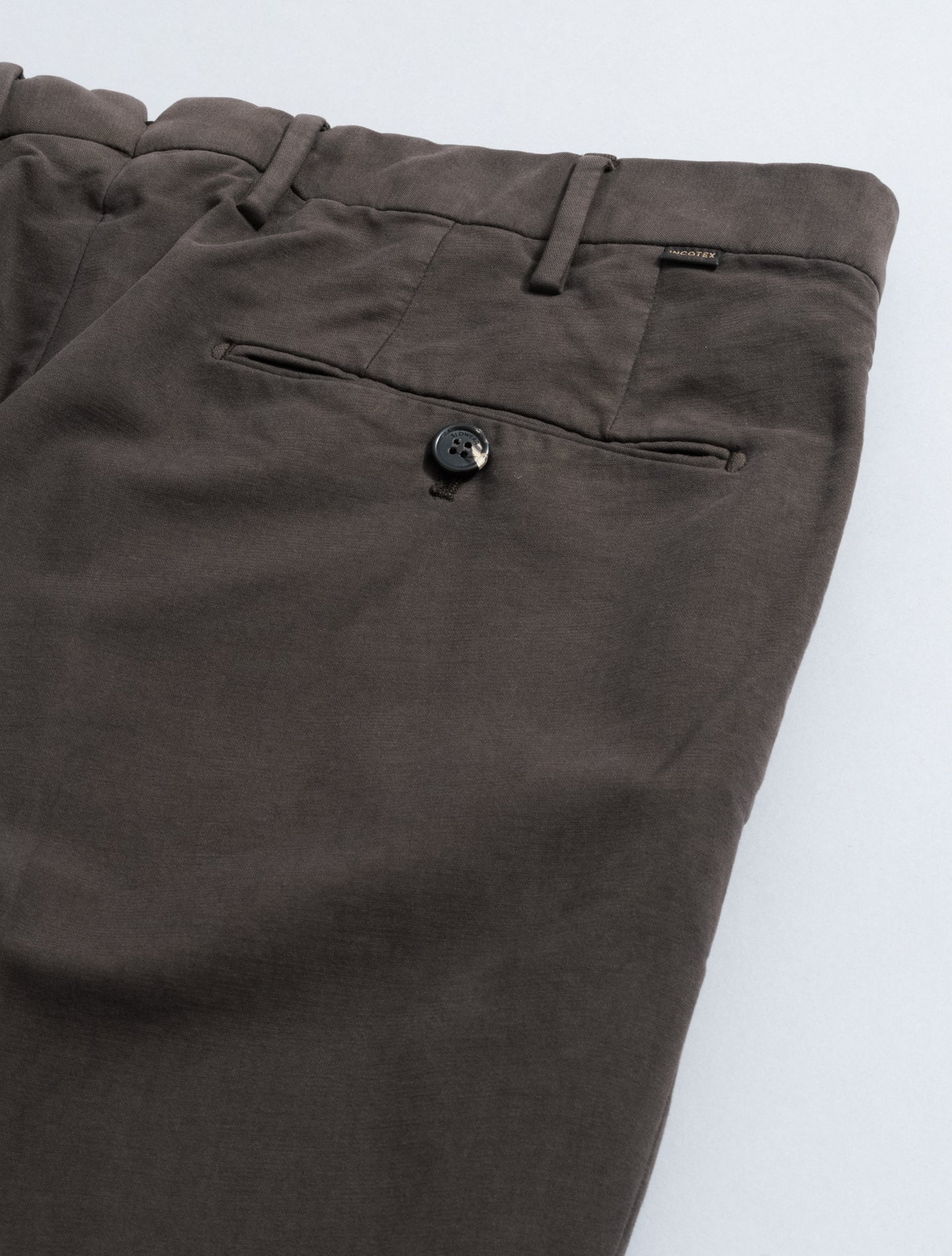 Doeskin Regular Fit Trousers Brown Incotex Trousers 46