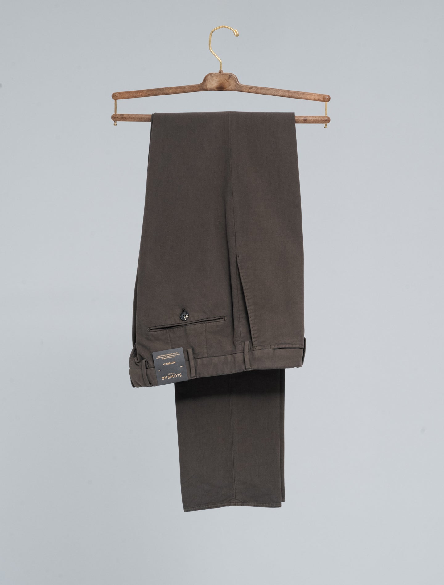 Doeskin Regular Fit Trousers Brown Incotex Trousers 46