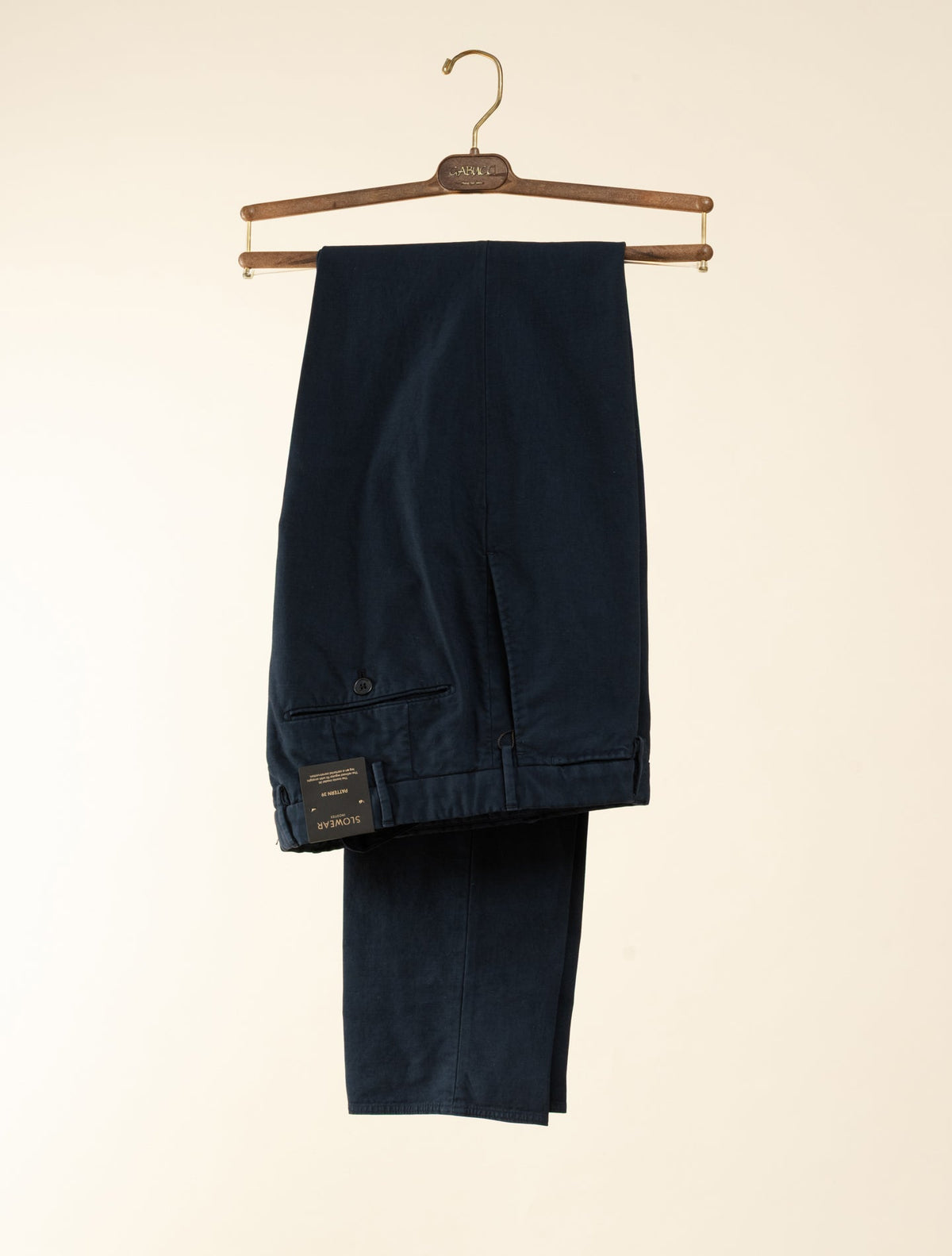 Doeskin Regular Fit Trousers Navy Incotex Trousers 46