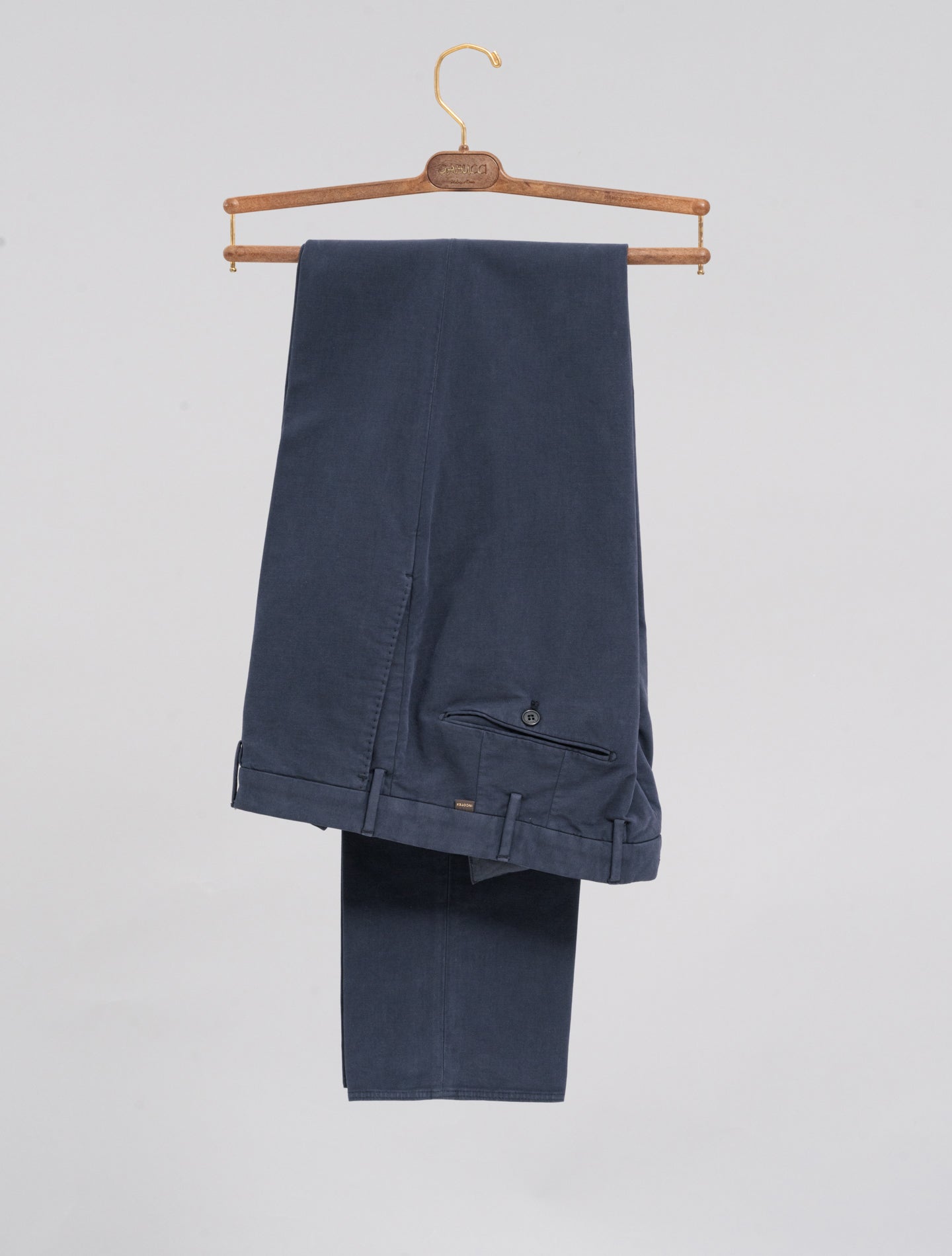 Doeskin Regular Fit Trousers Navy Incotex Trousers 46