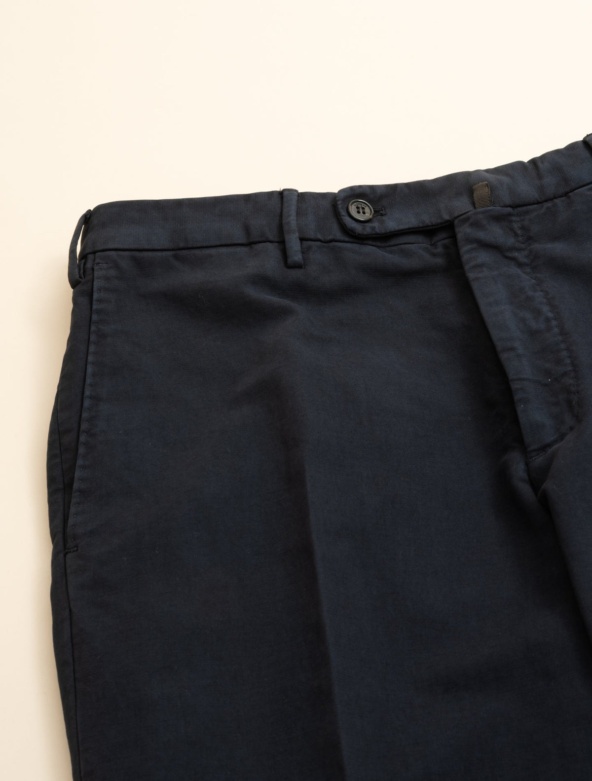 Doeskin Regular Fit Trousers Navy Incotex Trousers 46