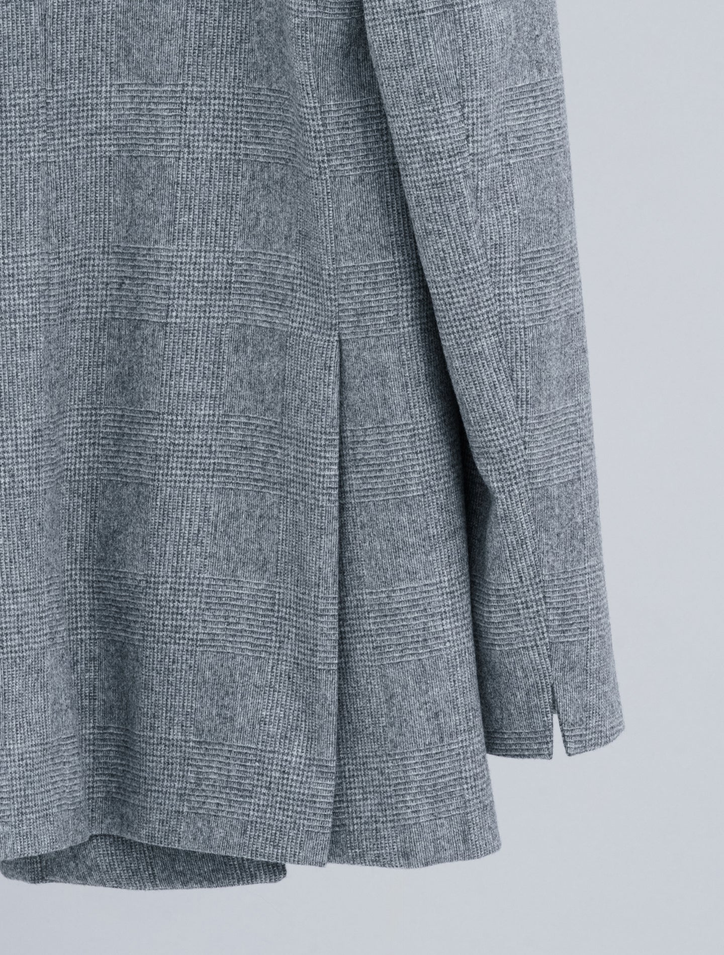 Double Breasted Glencheck Wool Cashmere Jacket Grey Lardini Jackets IT 40
