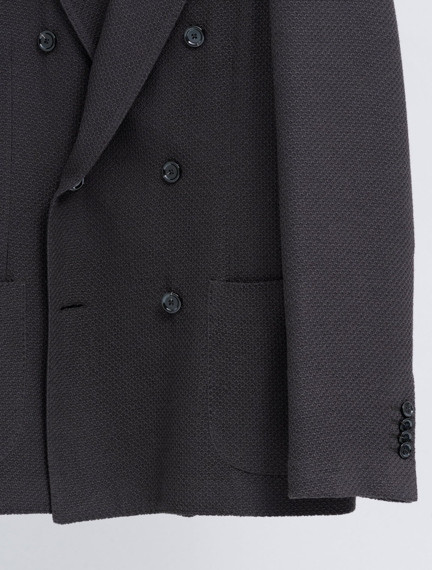 Double Breasted Liknit Wool Jacket Brown Lardini Jackets 48
