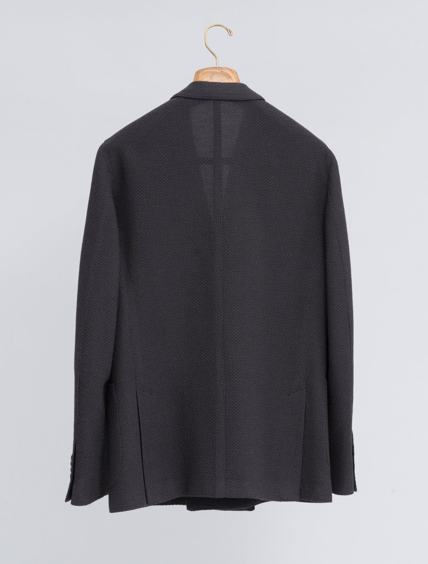 Double Breasted Liknit Wool Jacket Brown Lardini Jackets 48