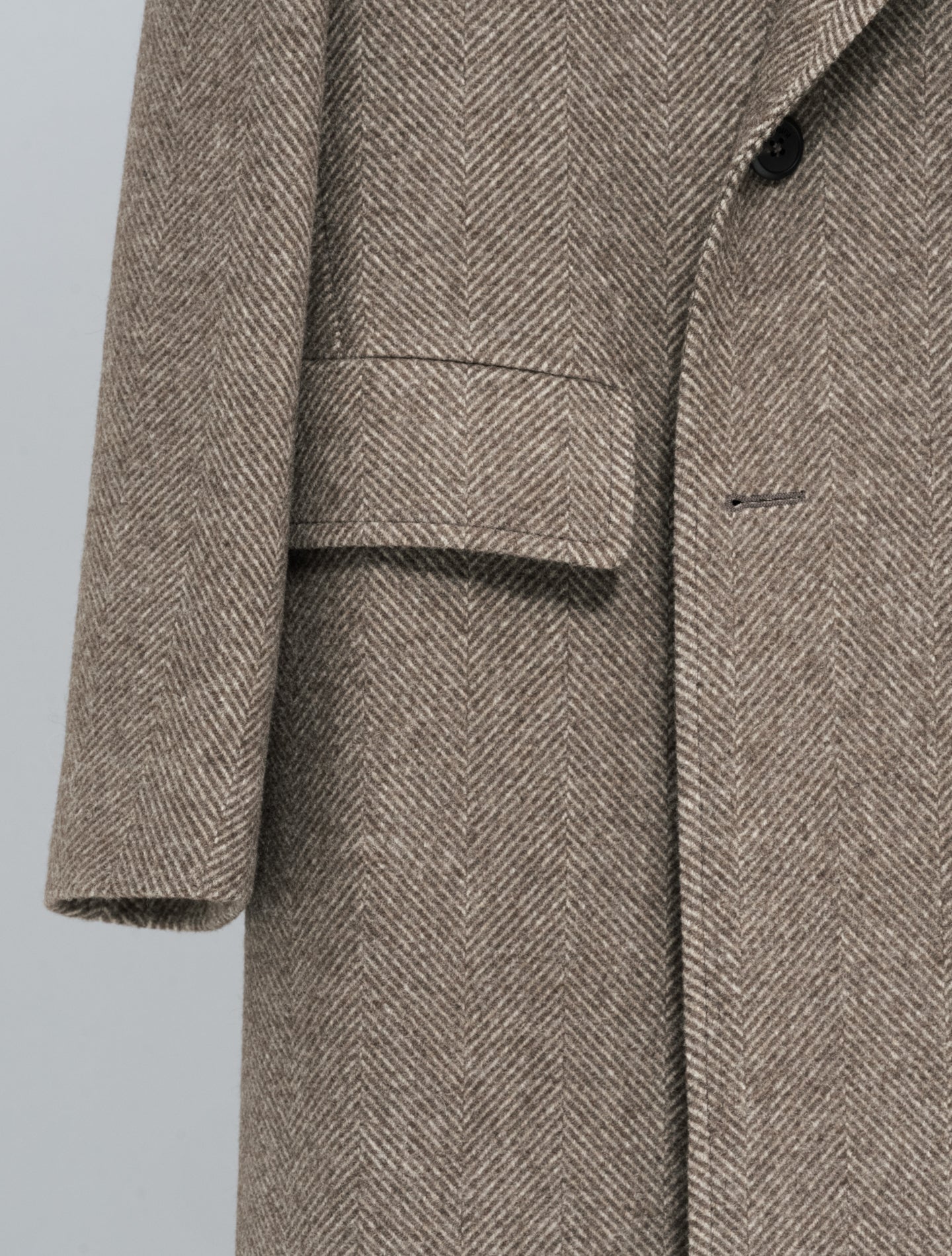 Double Breasted Yak Coat Brown Gigi Outerwear 48