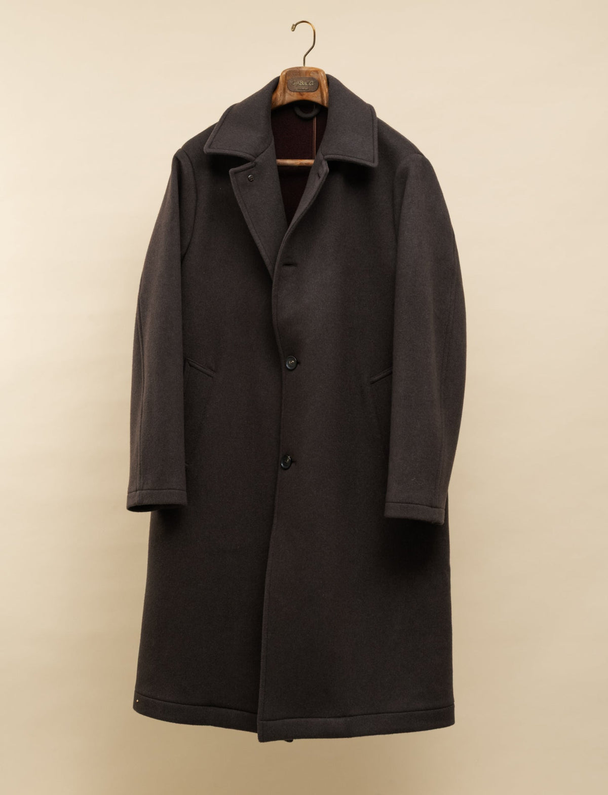 Double-Face Casmere Coat Brown Manto Outerwear 48