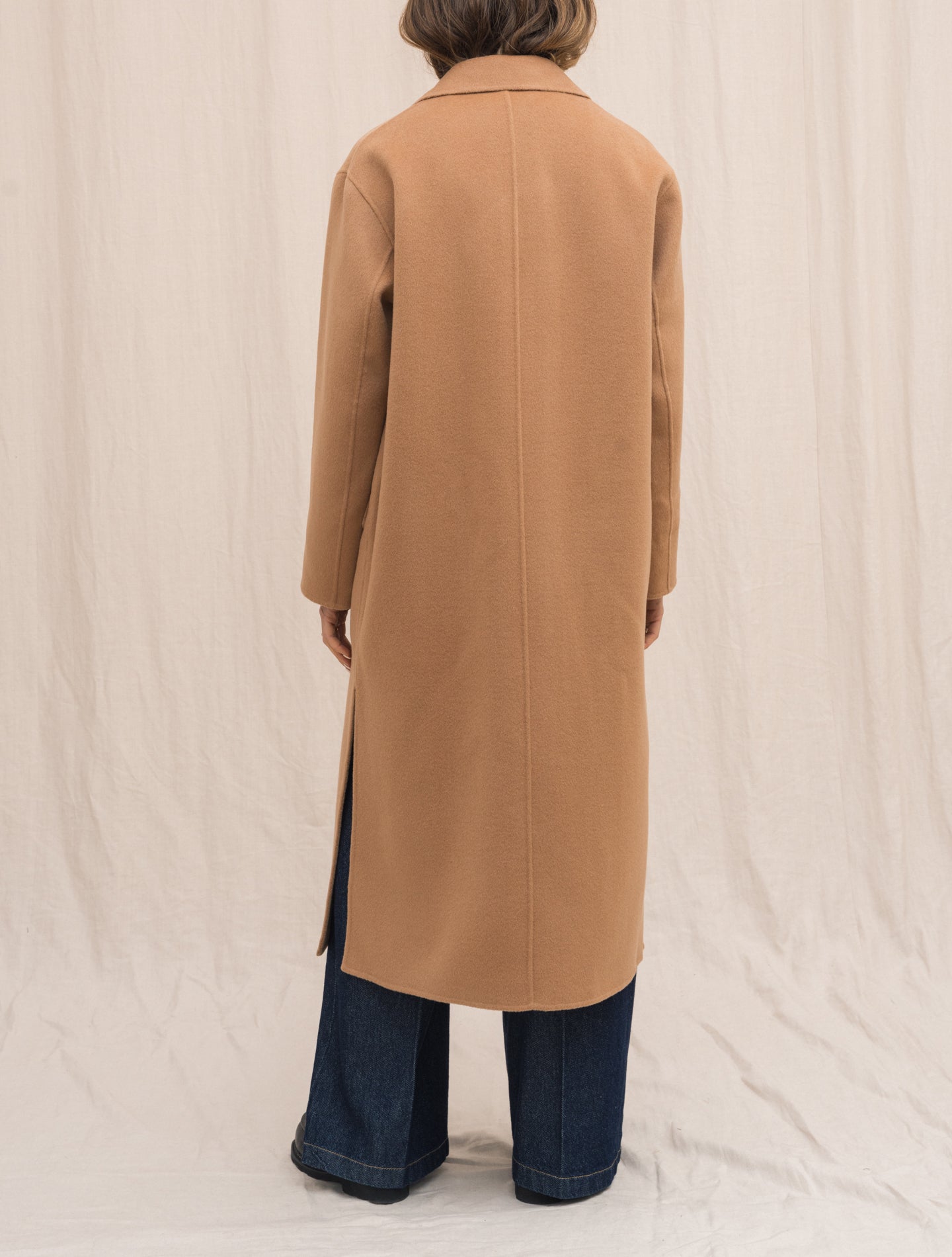 Double Wool Coat Camel Aspesi Outerwear Gabucci