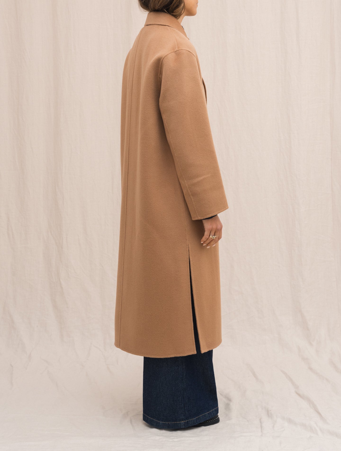 Double Wool Coat Camel Aspesi Outerwear Gabucci