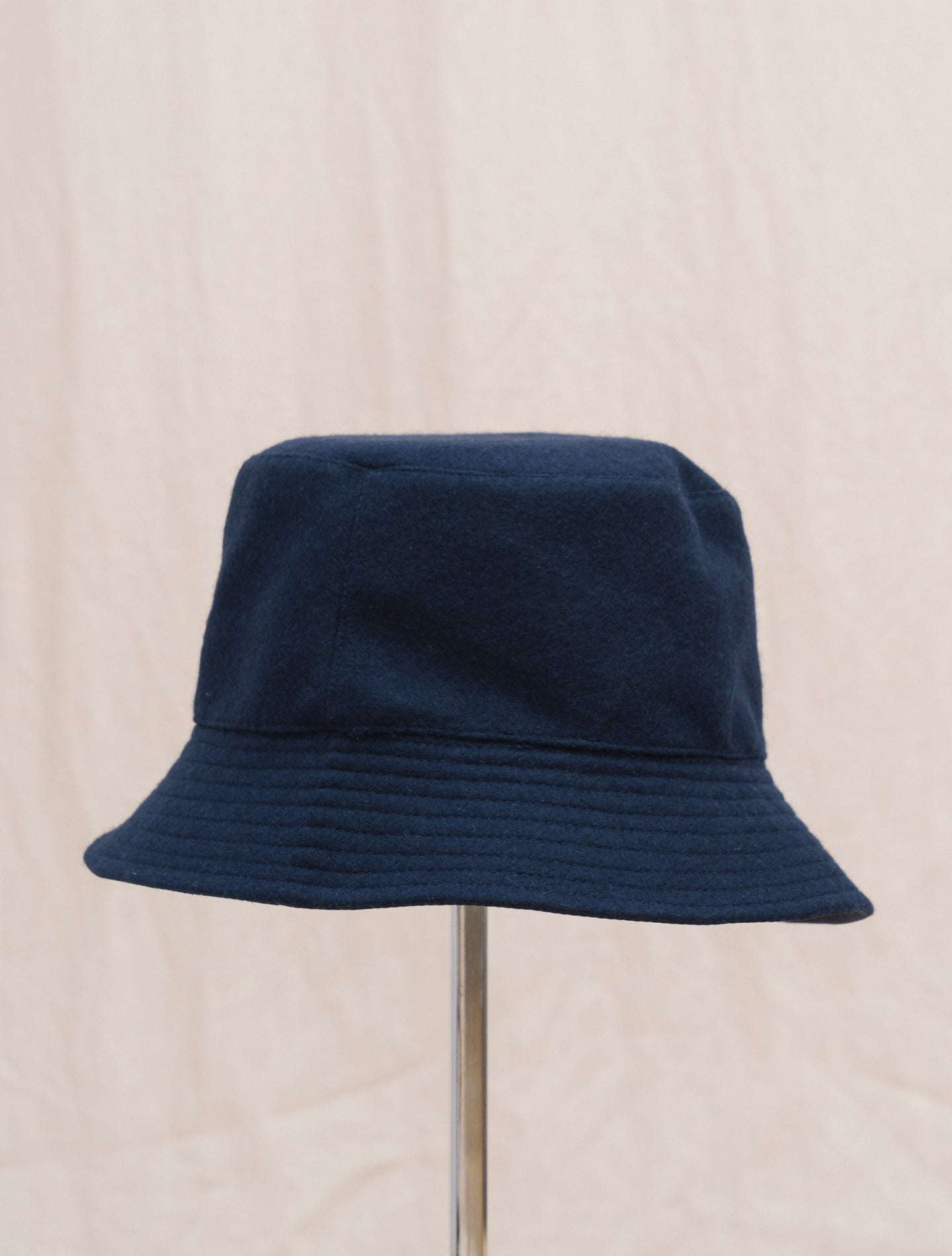 Dover Cashmere Rainstop Bucket Hat Navy Fedeli Hats M