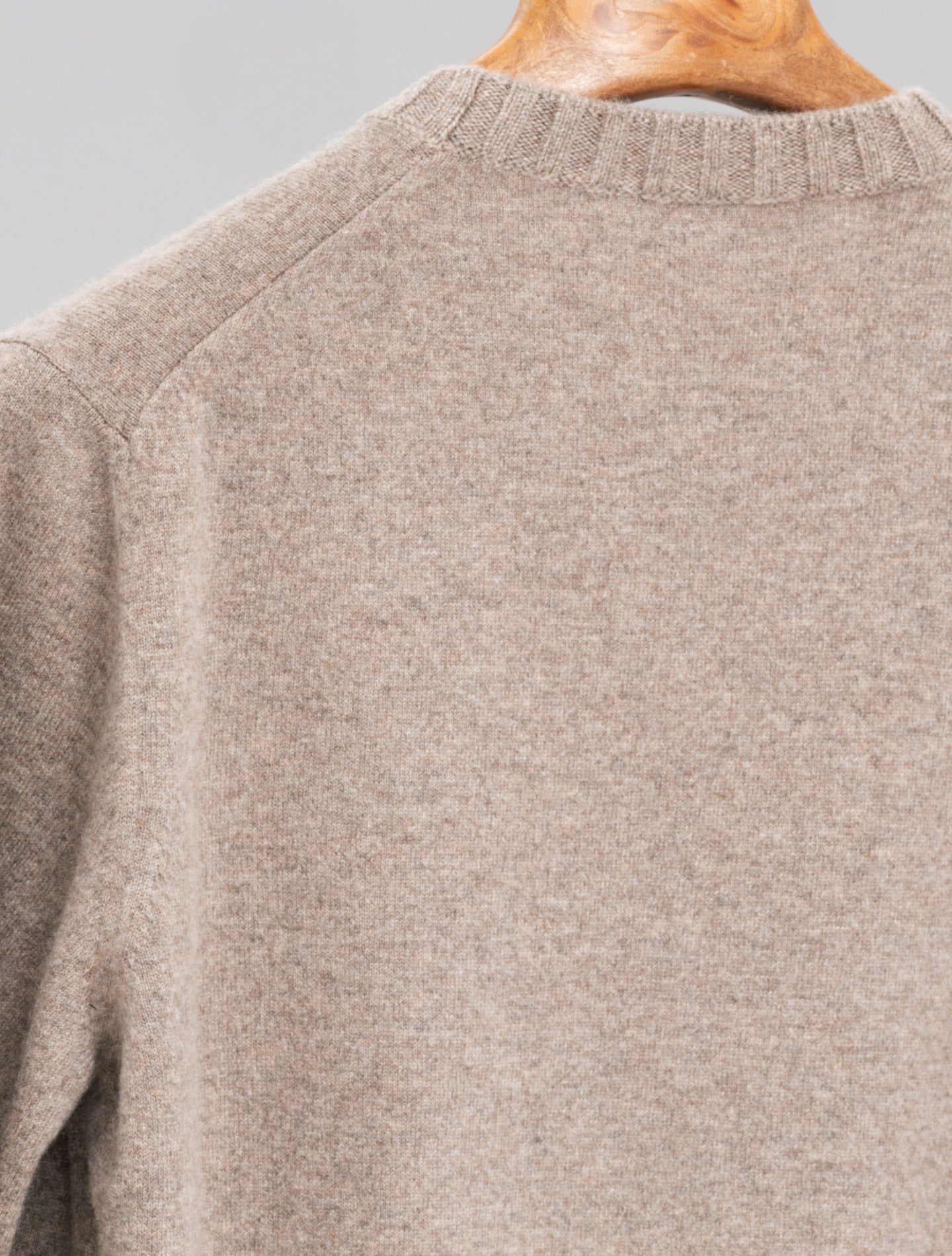 Duvet Cashmere Knitted Crewneck Beige Fioroni Knitwear 48