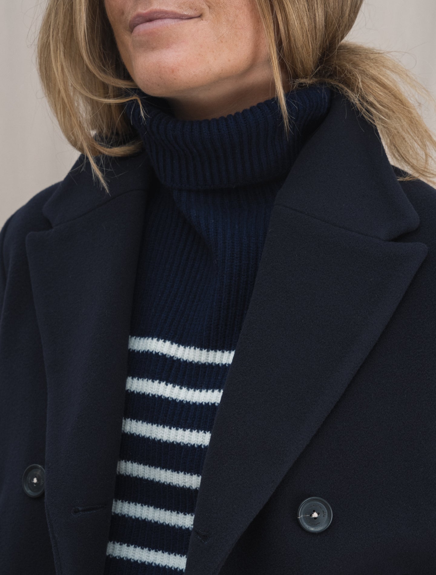 East Wool Peacoat Navy | Gabucci