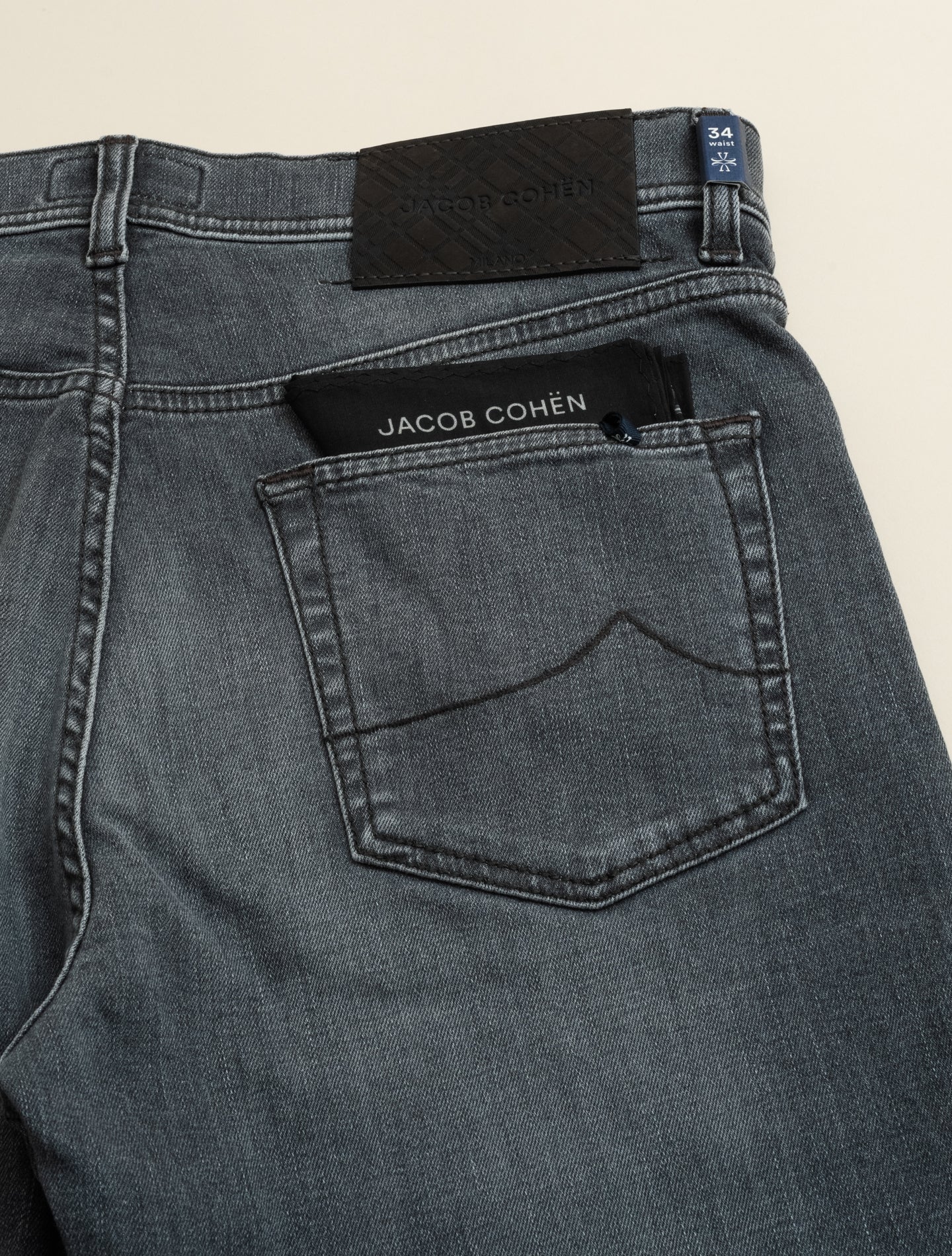 Edo Straight Fit Denim Jeans Grey Jacob Cohën Jeans 30