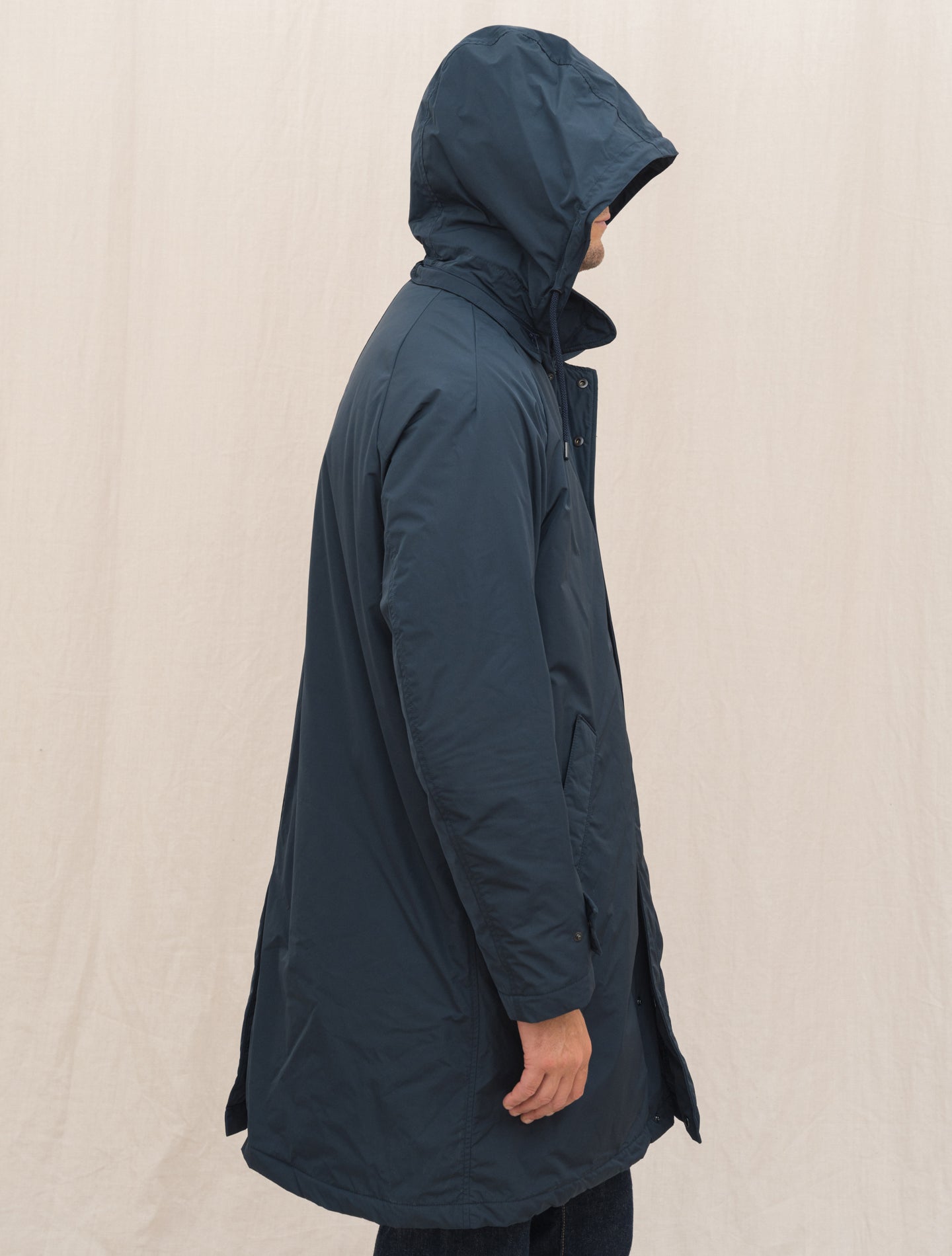 Edwin Padded Nylon Coat Navy Aspesi Outerwear S