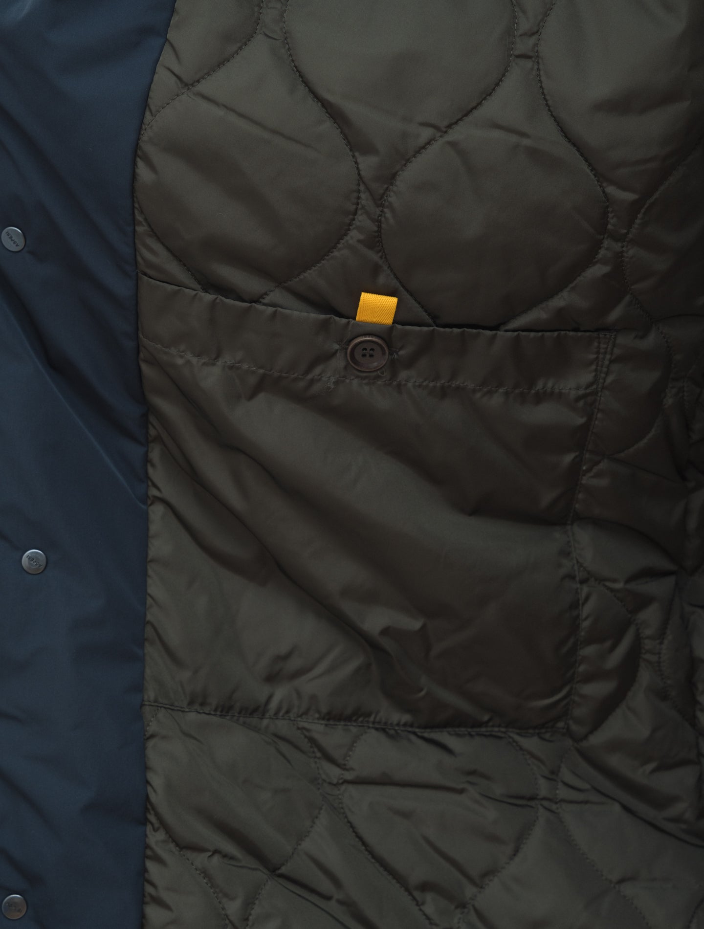 Edwin Padded Nylon Coat Navy Aspesi Outerwear S