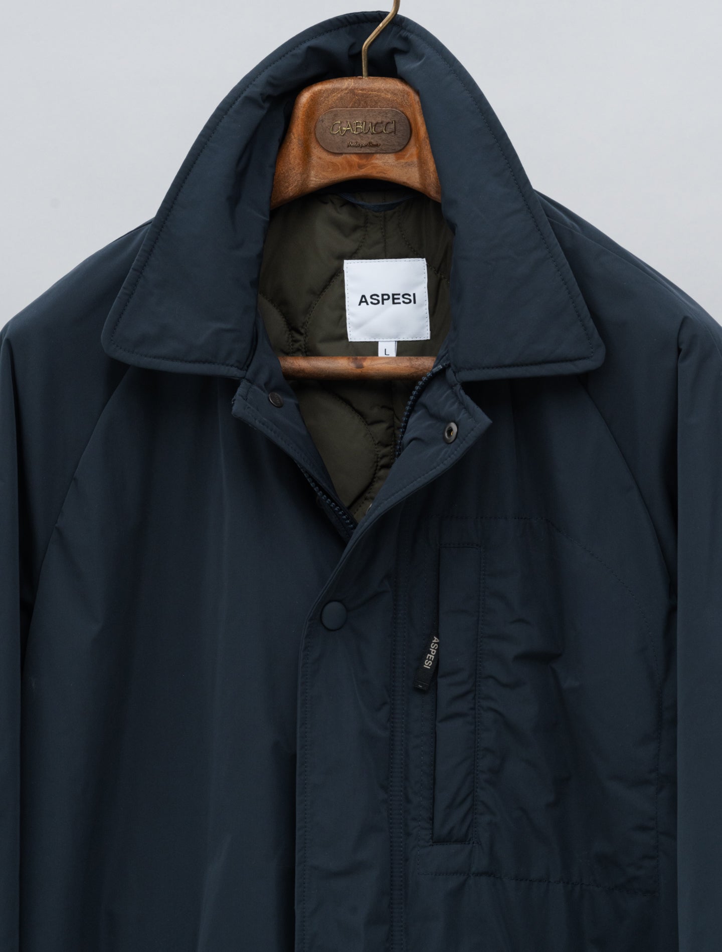 Edwin Padded Nylon Coat Navy Aspesi Outerwear S
