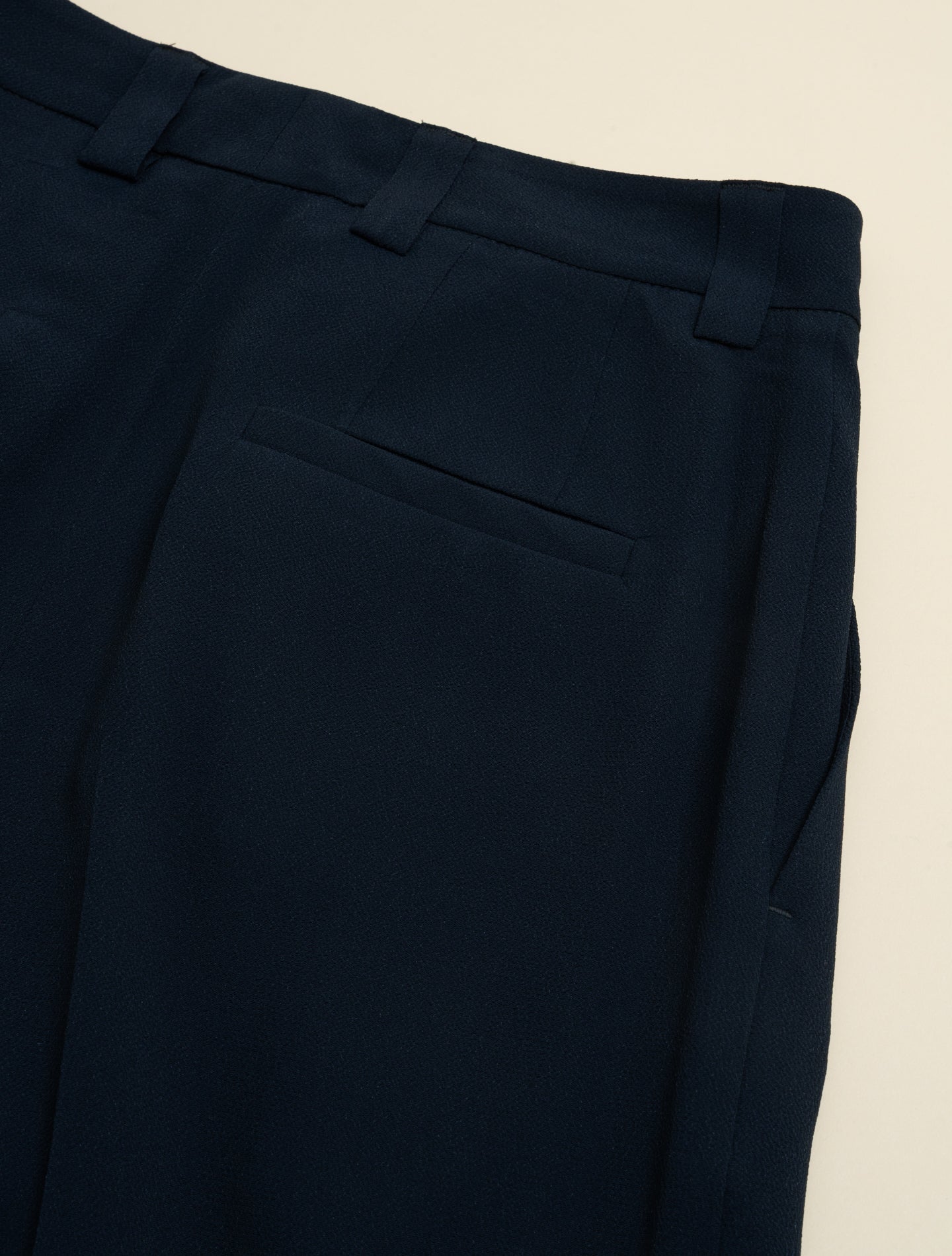 Elodie Pleated Crepe Trousers Navy Slowear Trousers IT 38