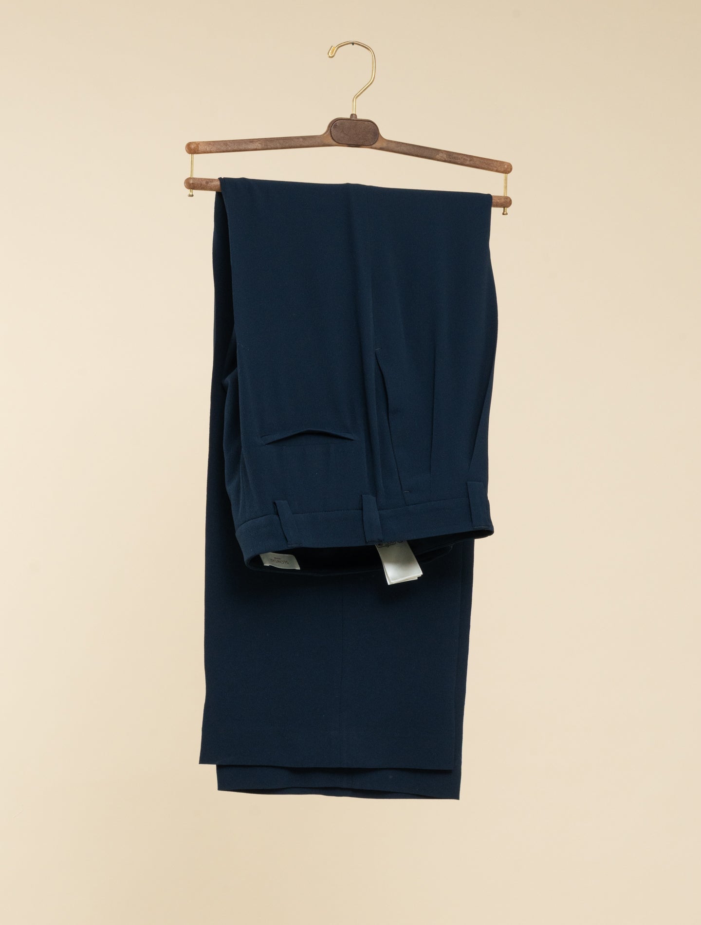 Elodie Pleated Crepe Trousers Navy Slowear Trousers IT 38