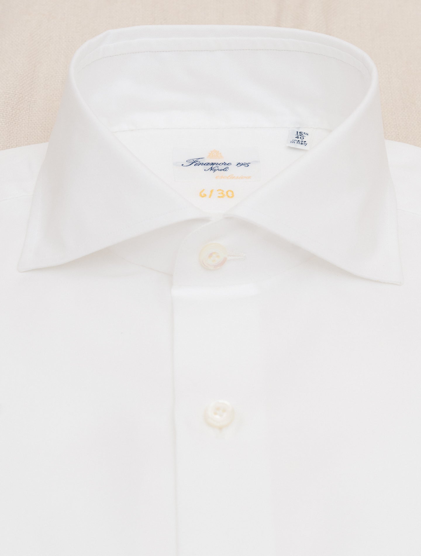 Esclusiva Eduardo Napoli Shirt - Gabucci 30 White Finamore Shirts 38