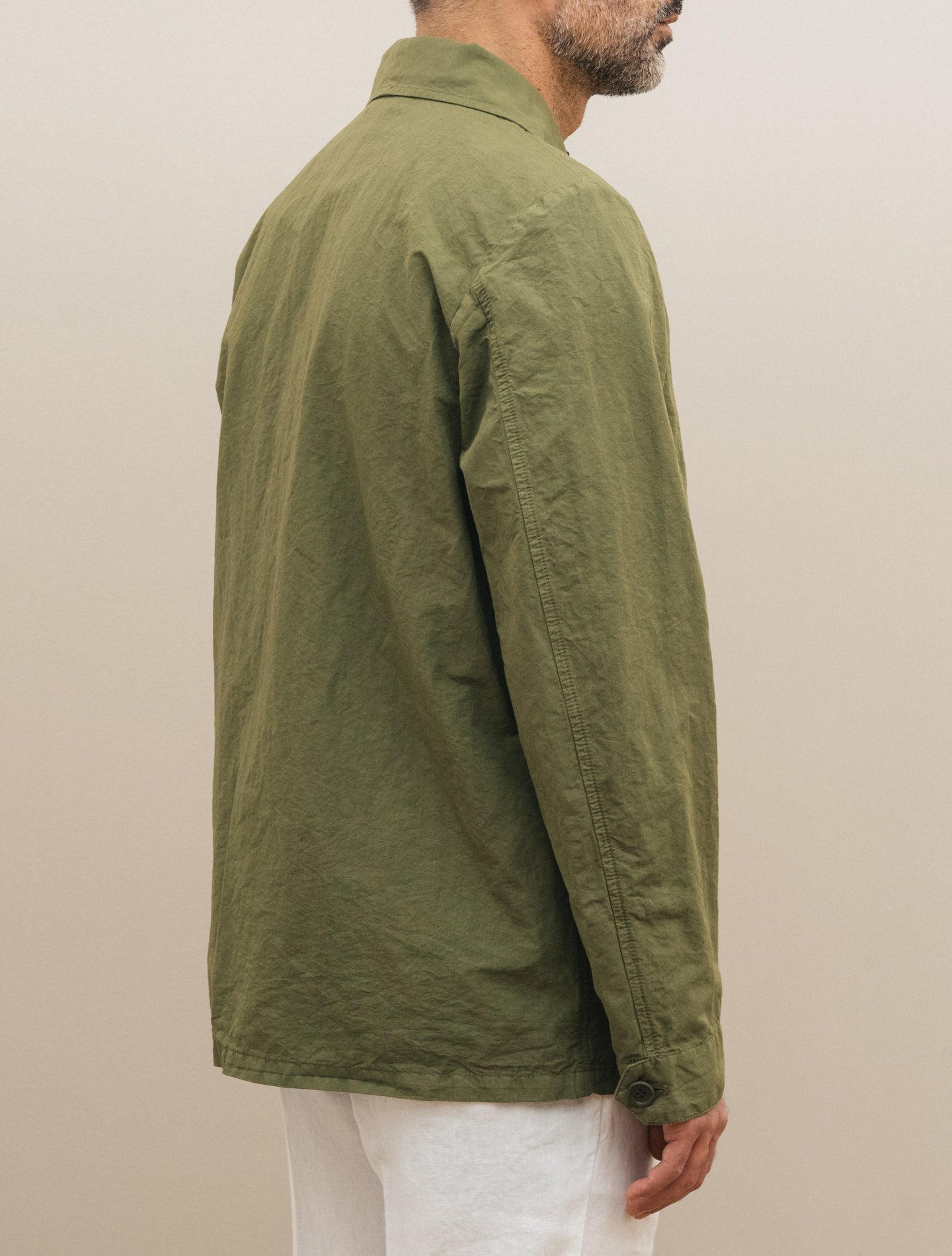 Fandango Cotton Linen Jacket Military Aspesi Outerwear S