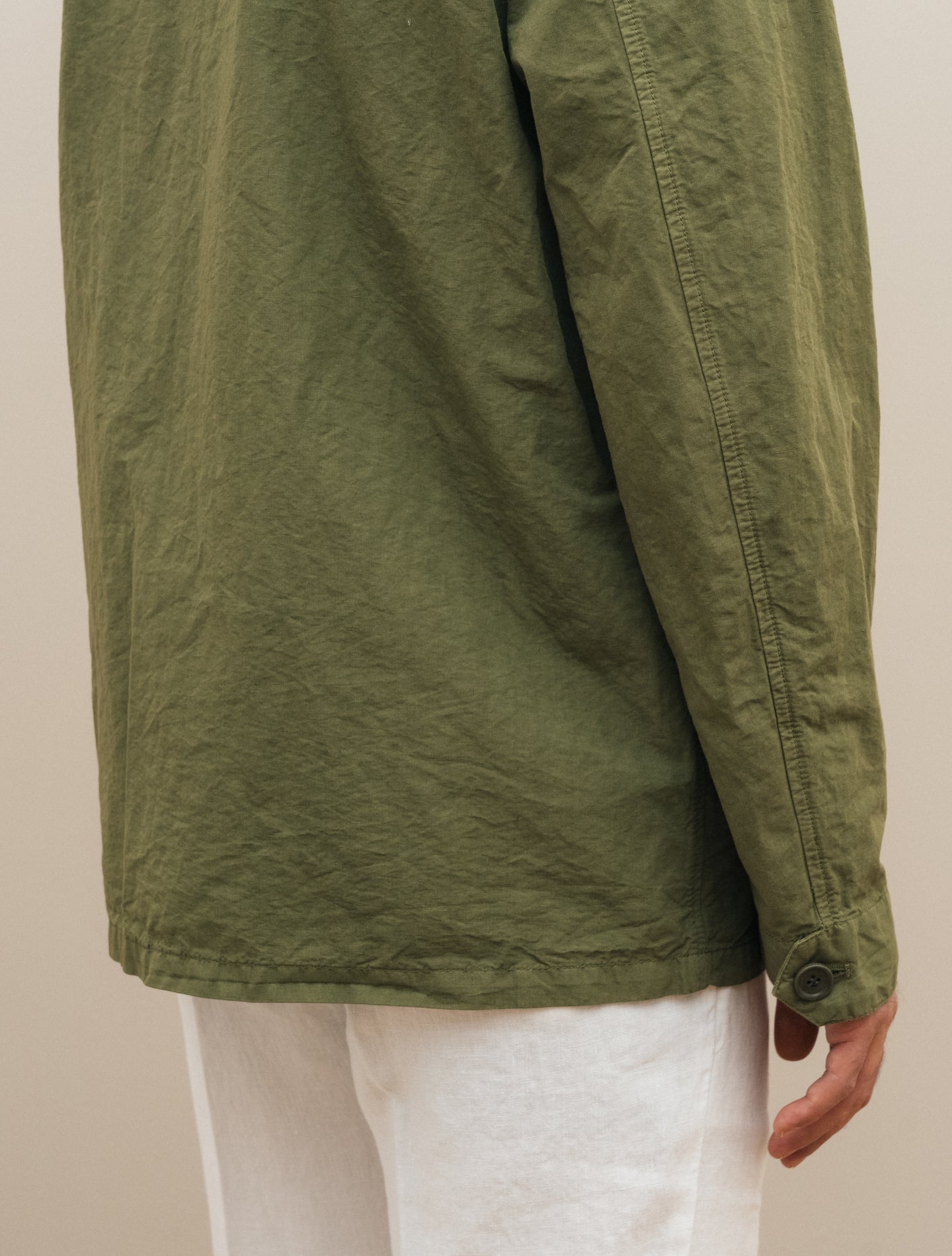 Fandango Cotton Linen Jacket Military Aspesi Outerwear S