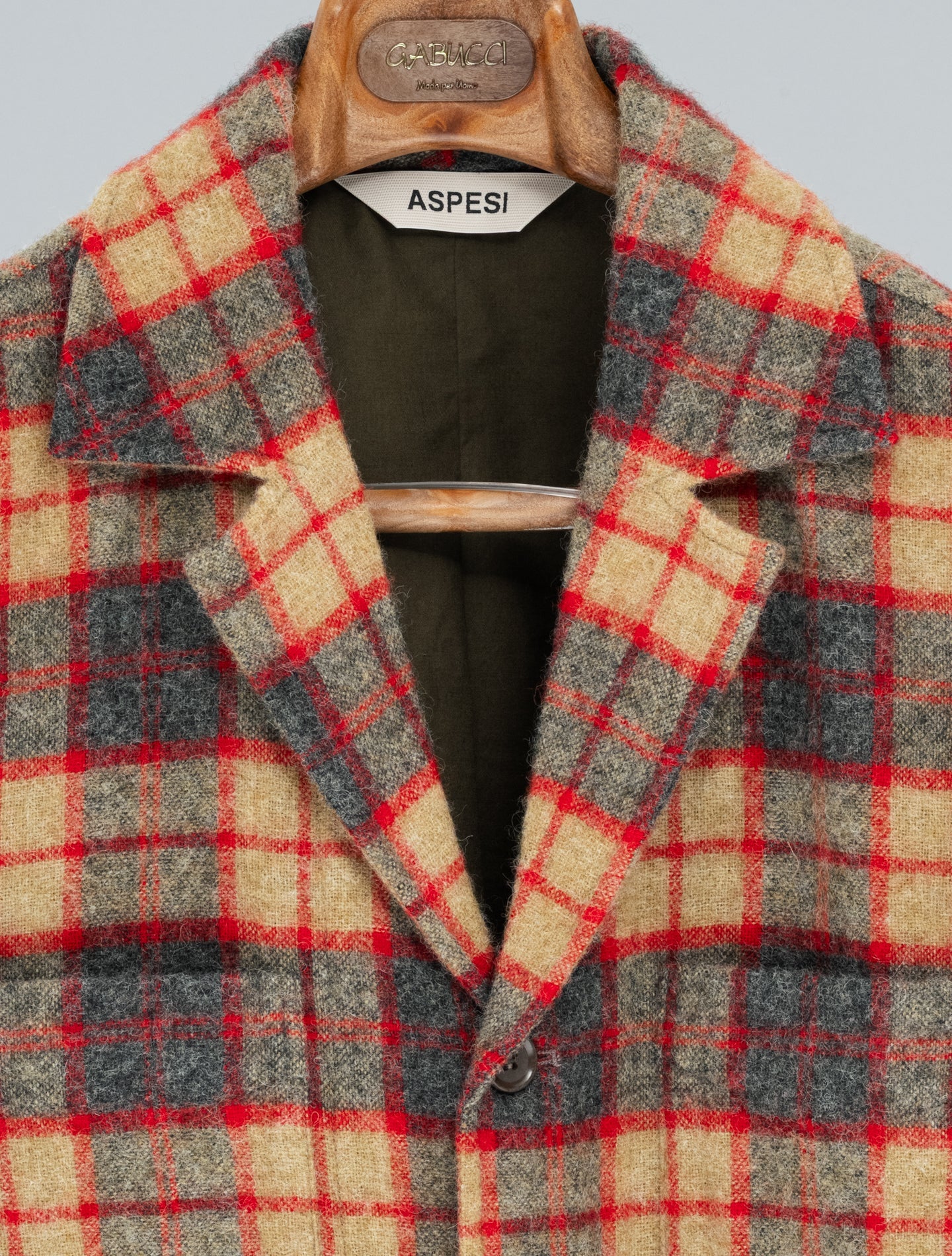 Fandango Wint Shetland Wool Shirt - Jacket Rosso Aspesi Outerwear S