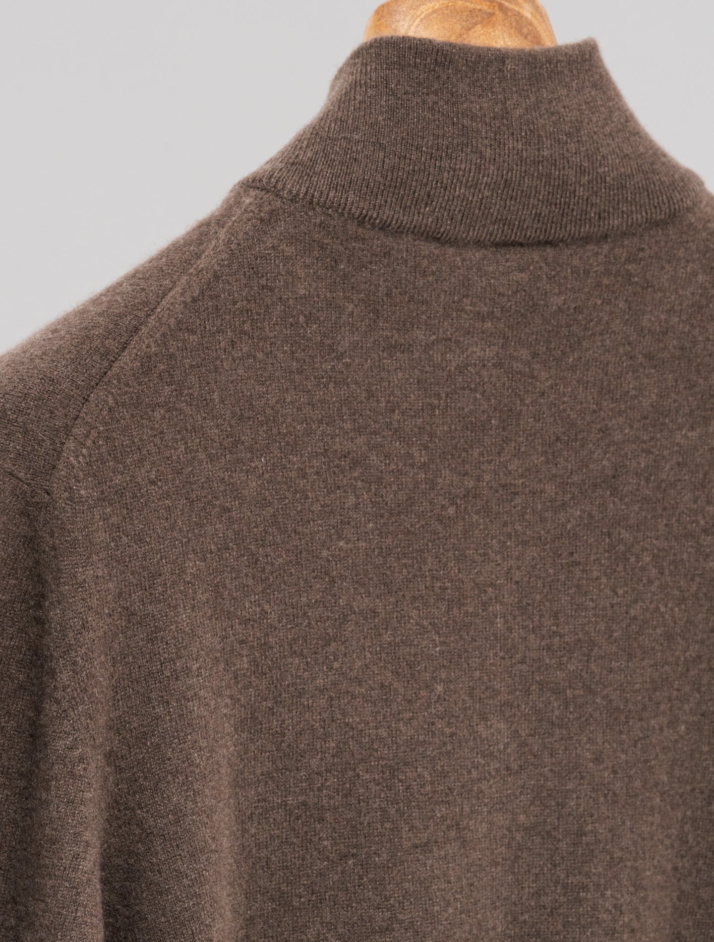 Favonio Cashmere Full Zip Sweater Brown Fedeli Knitwear 48