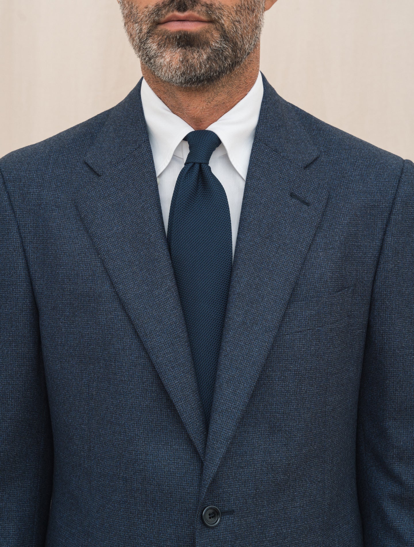 Feeling Single Breasted Micro Check Suit Navy Lardini Suits Gabucci