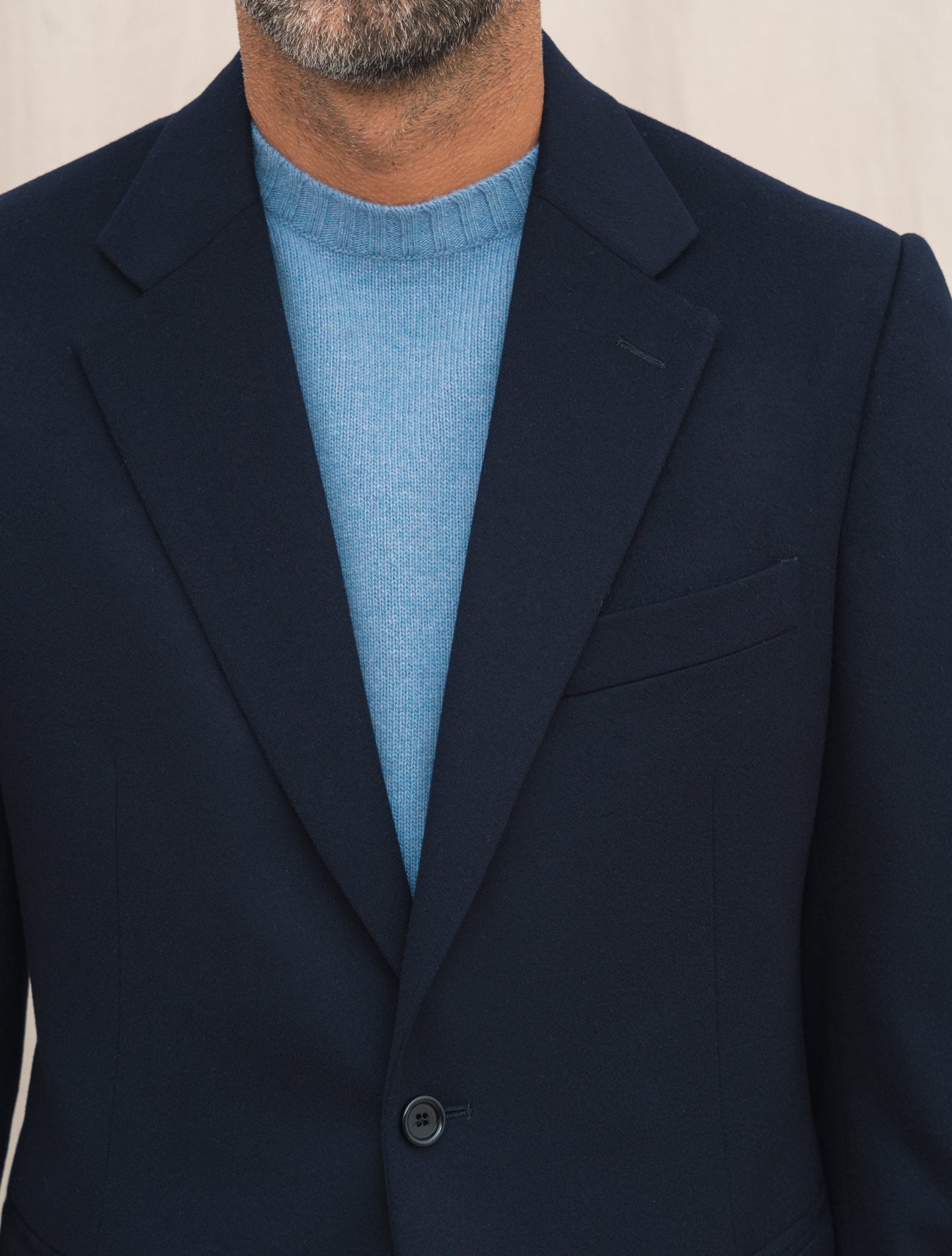 Feeling Single Breasted Wool Jacket Navy Lardini Jackets 48