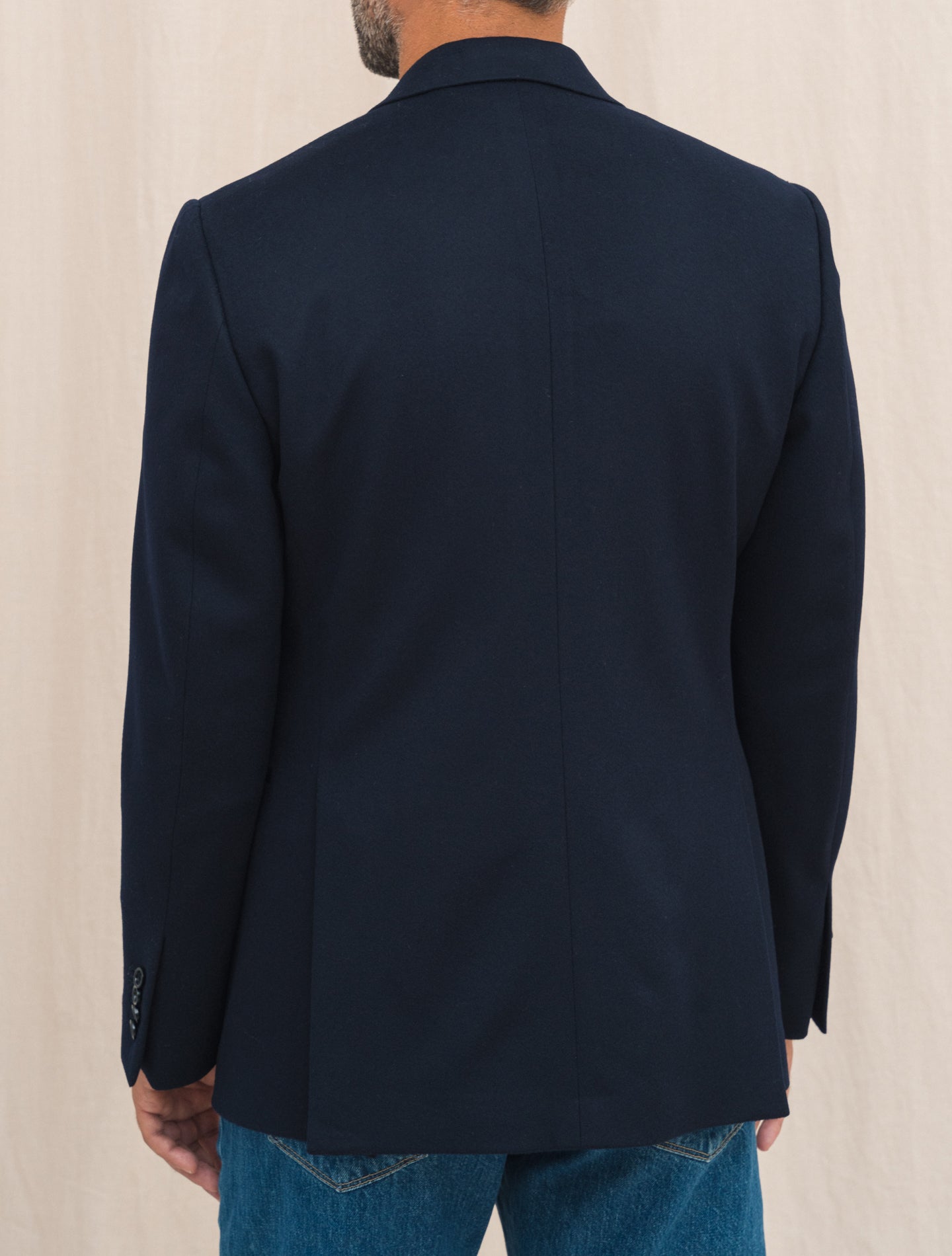 Feeling Single Breasted Wool Jacket Navy Lardini Jackets 48