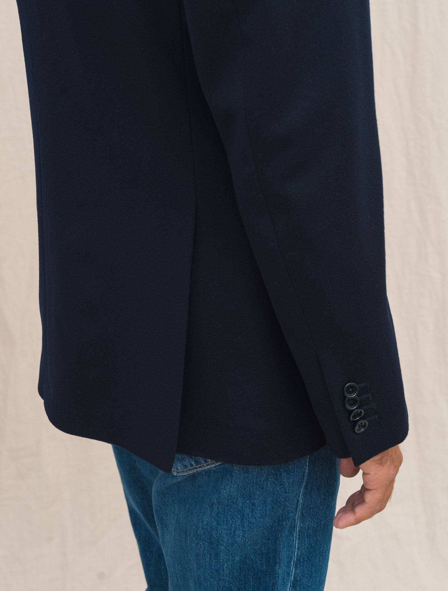 Feeling Single Breasted Wool Jacket Navy Lardini Jackets 48