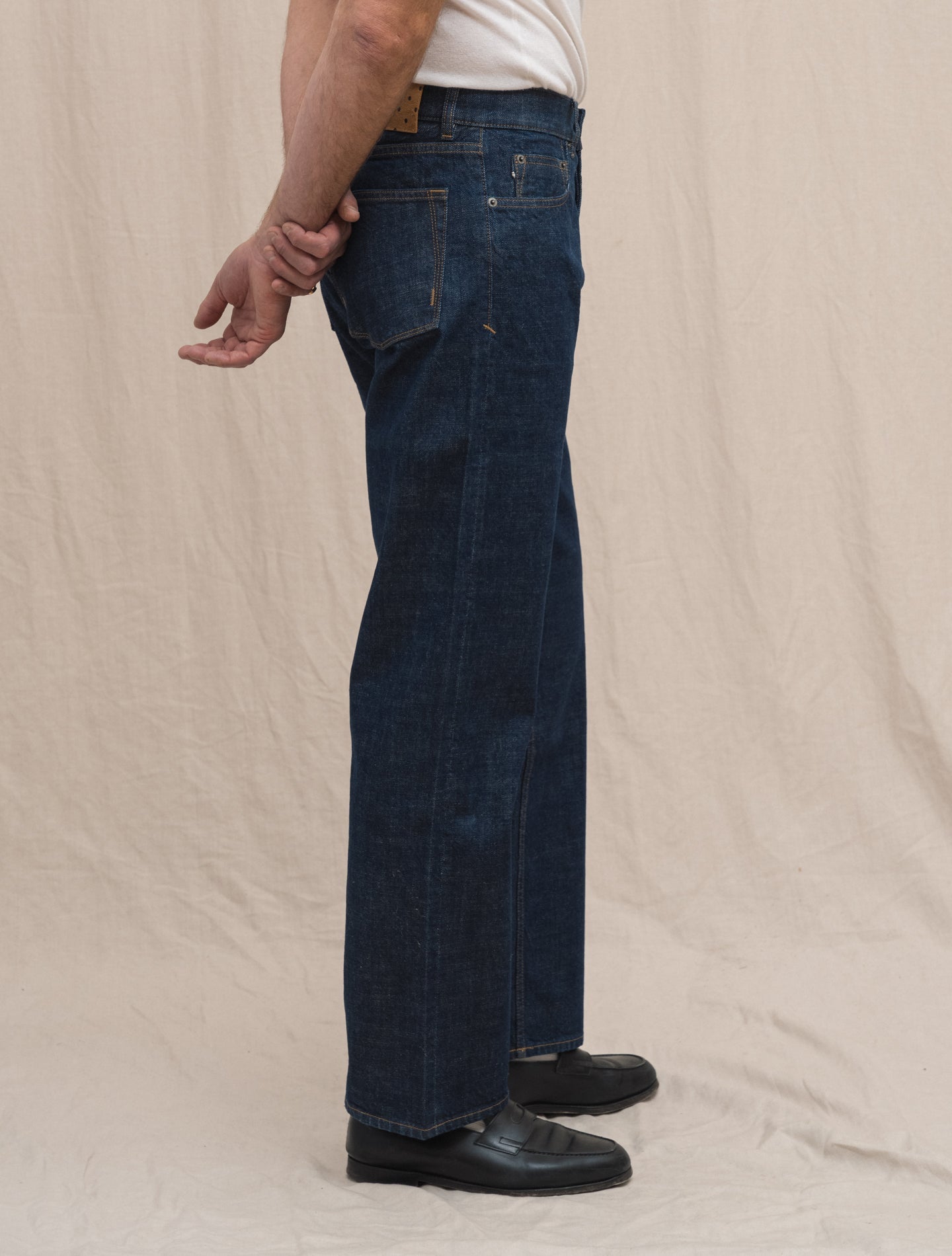 Five Pocket Wide Fit Denim Rinsed Massimo Alba Jeans Gabucci